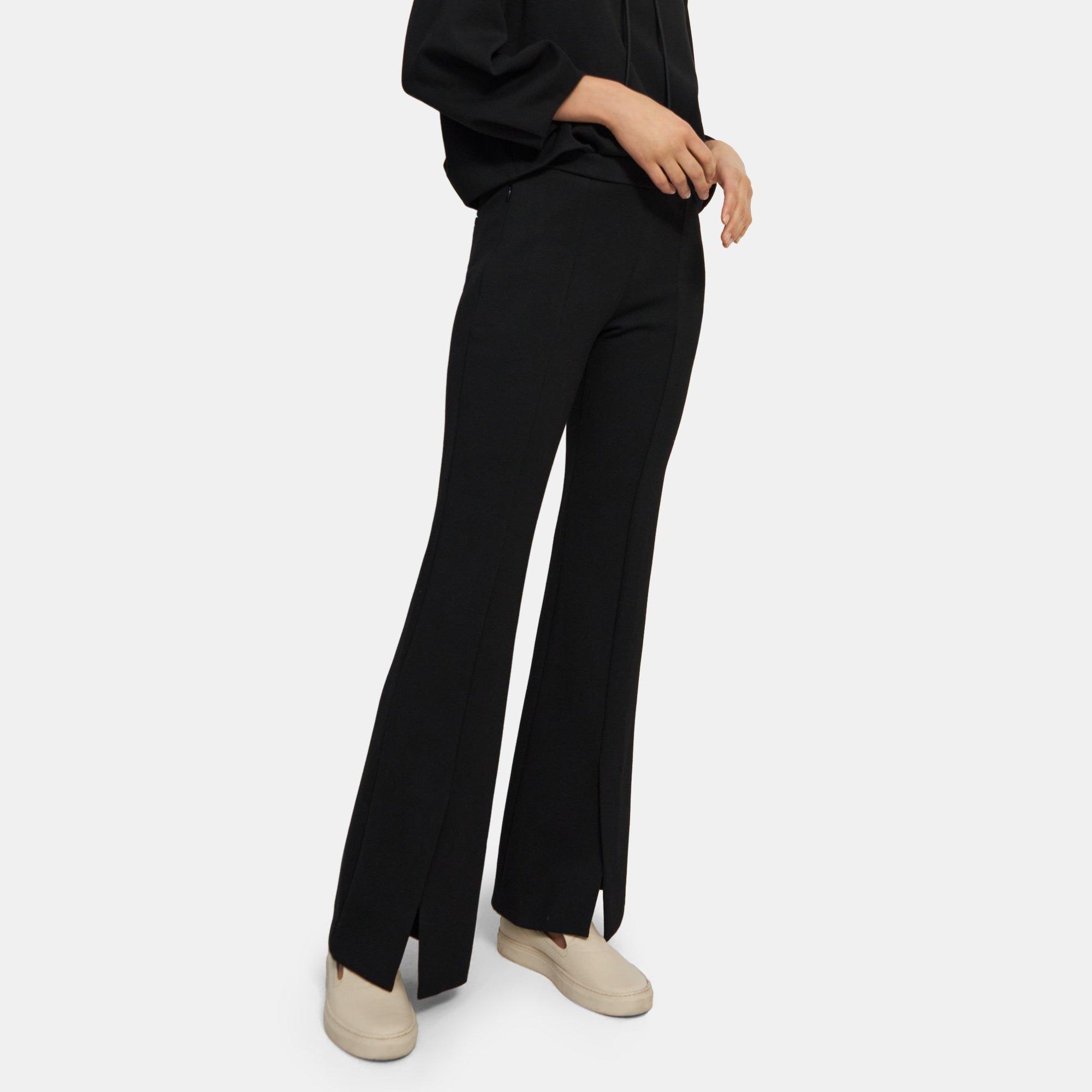 Double-Knit Jersey Flare Pant