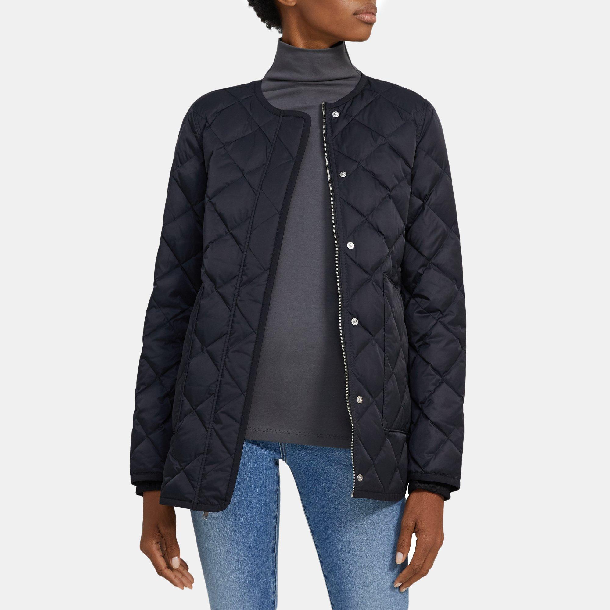 Theory Outlet Official Site | Quilted Jacket in Taffeta