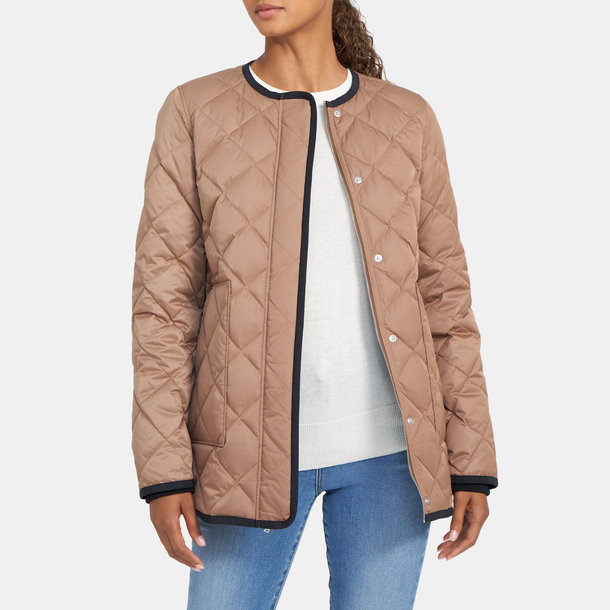 Begivenhed motor mikrocomputer Theory Outlet Official Site | Quilted Jacket in Taffeta