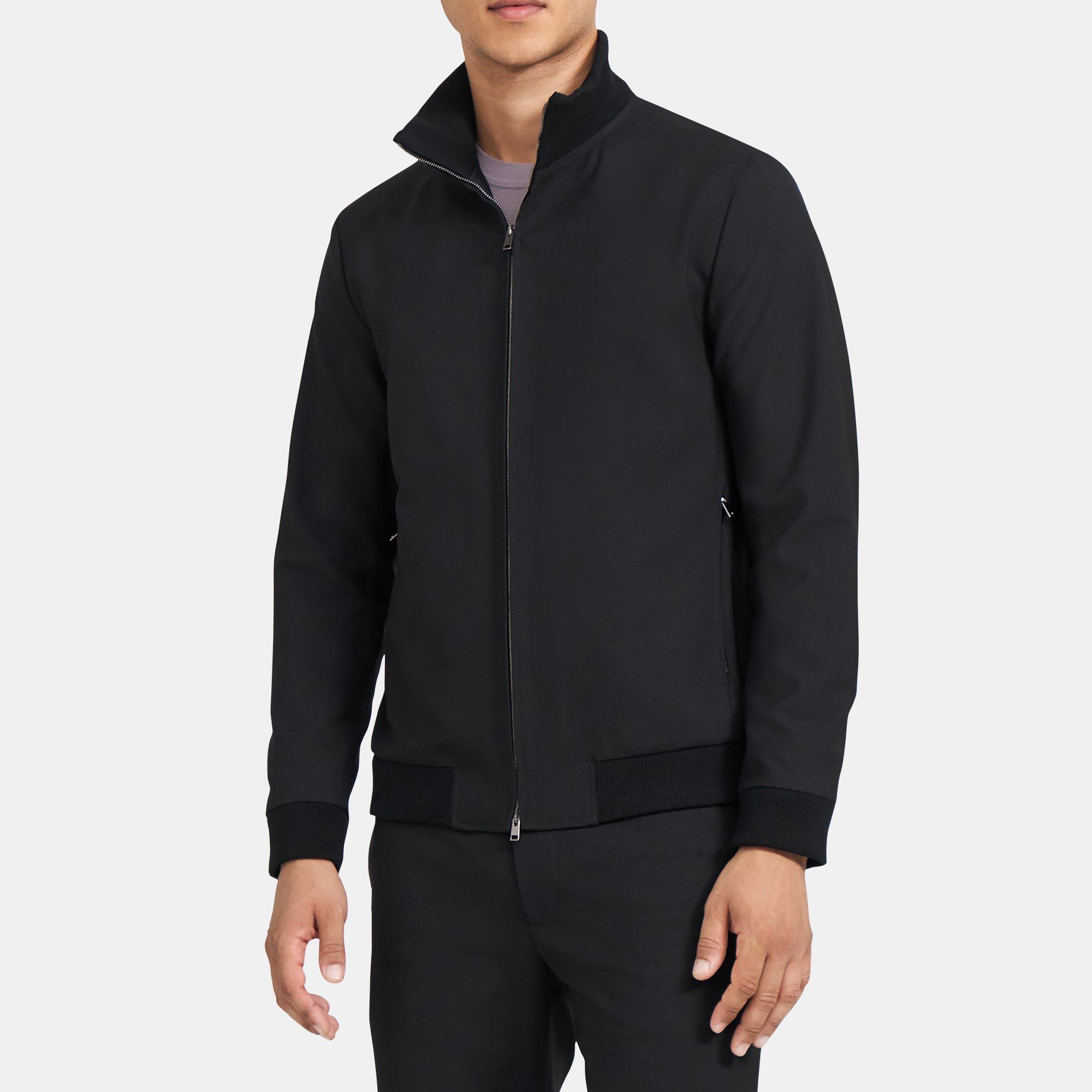 Wool Twill Bomber Jacket | Theory Outlet