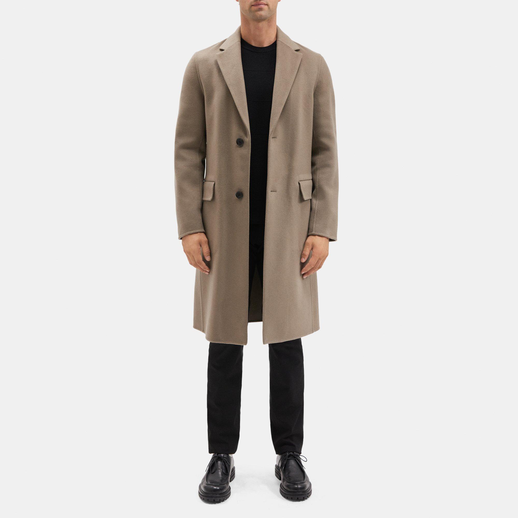 띠어리 Theory Topcoat in Recycled Wool-Cashmere,FOSSIL