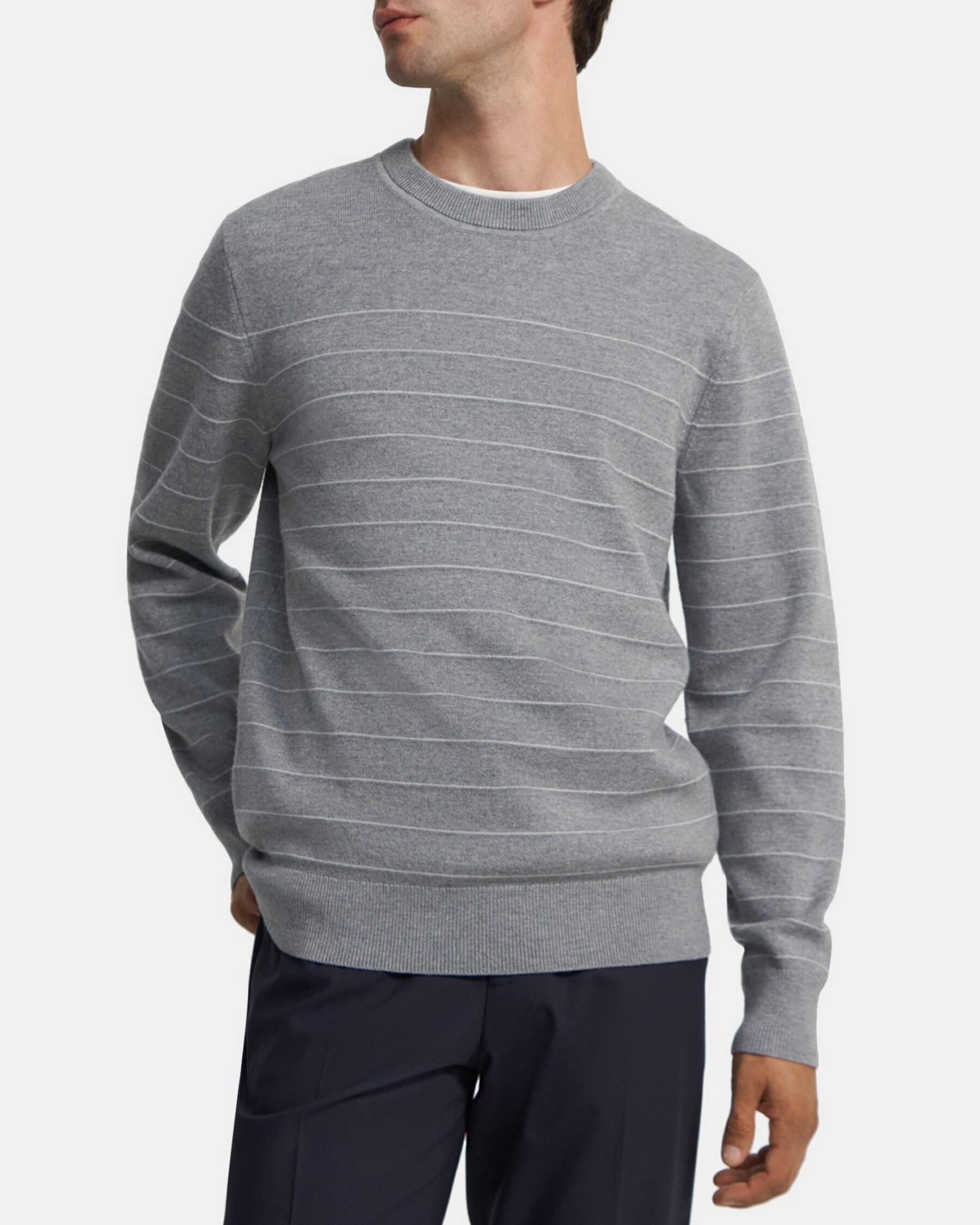 Nathan Striped Sweater in Merino Wool
