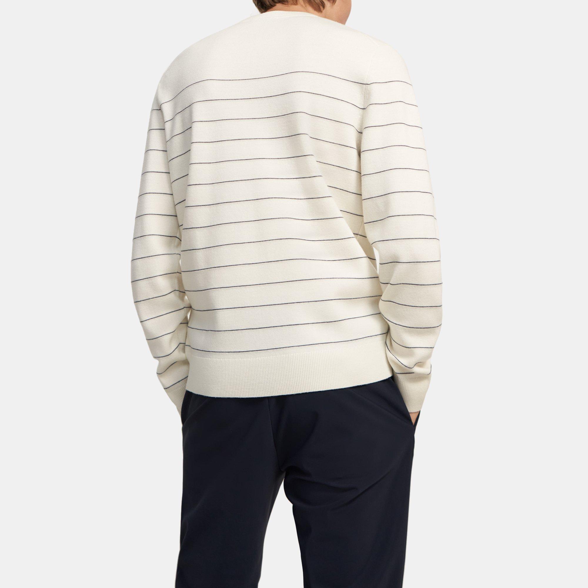 Merino Wool Striped Sweater | Theory