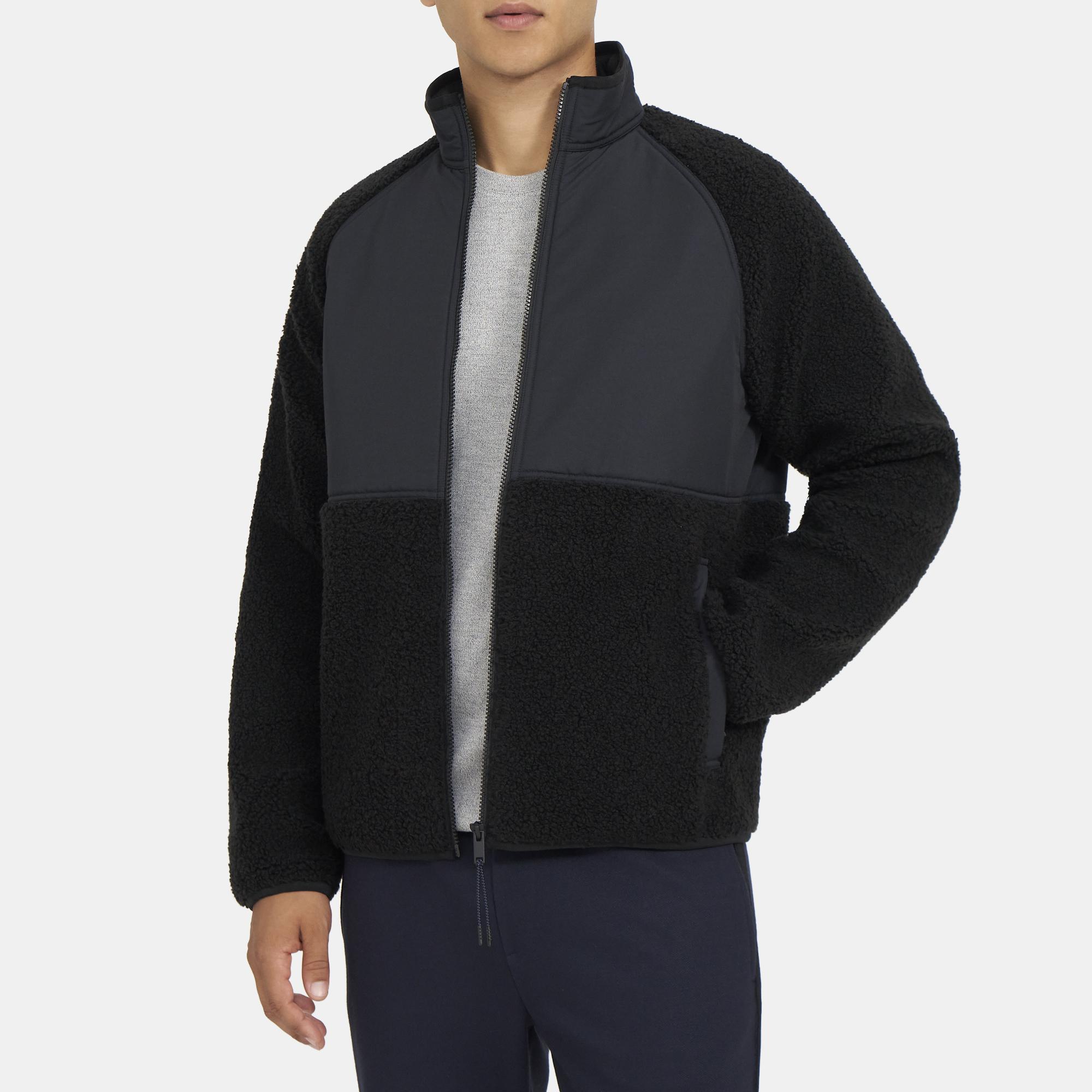 Fleece Classon Bomber Jacket | Theory Outlet