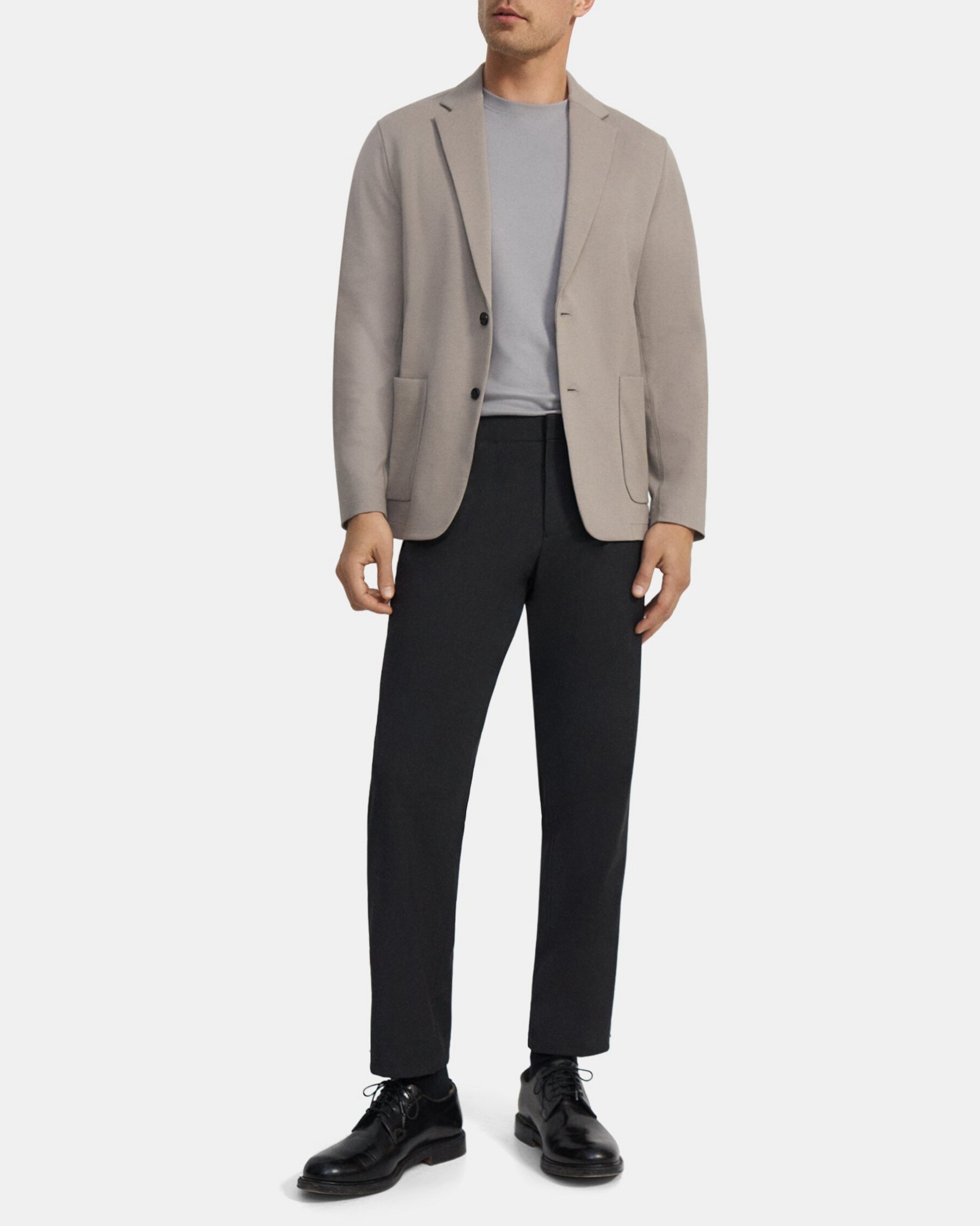 Theory Unstructured Suit Jacket in Stretch Wool Ponte