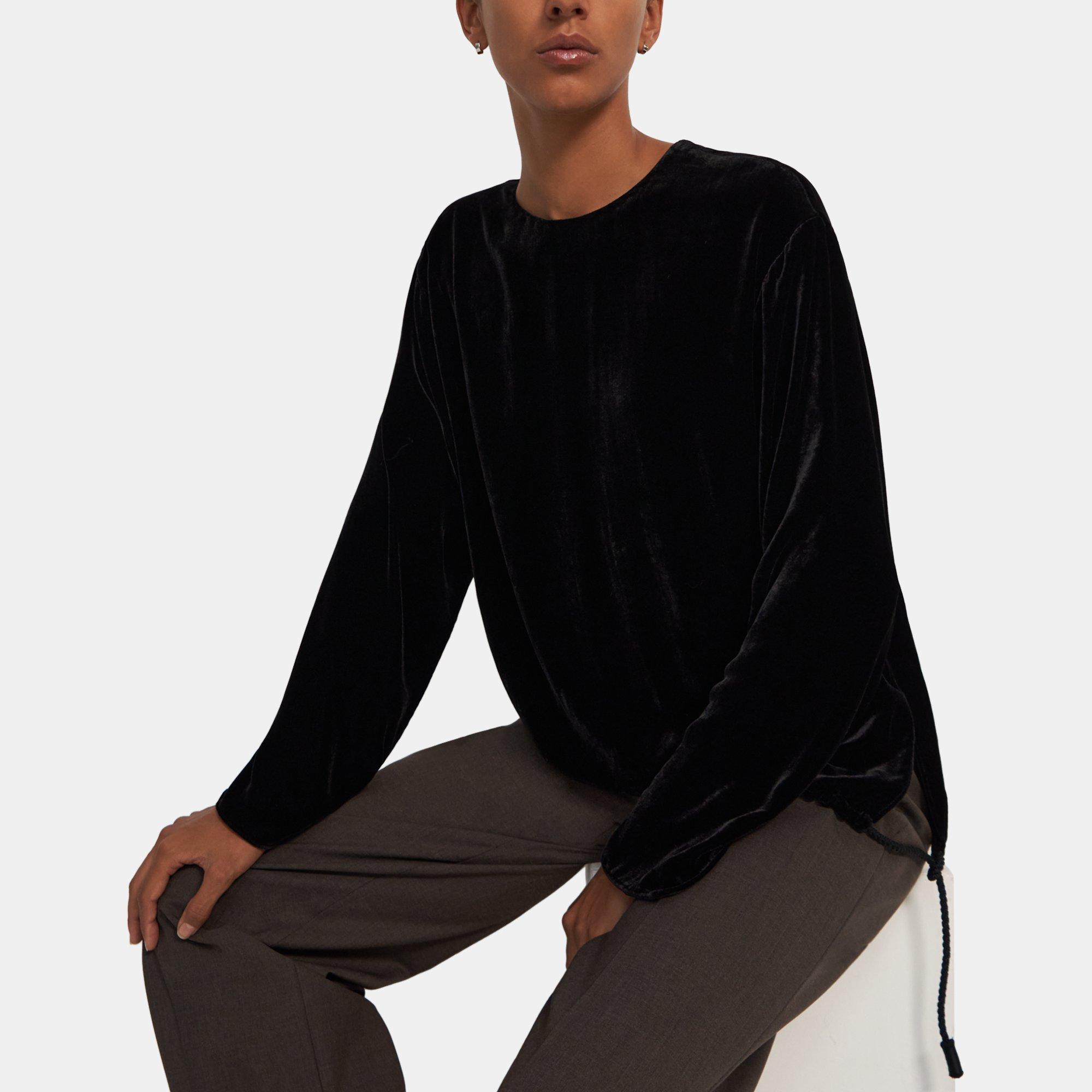 Velvet Slit Pullover | Theory