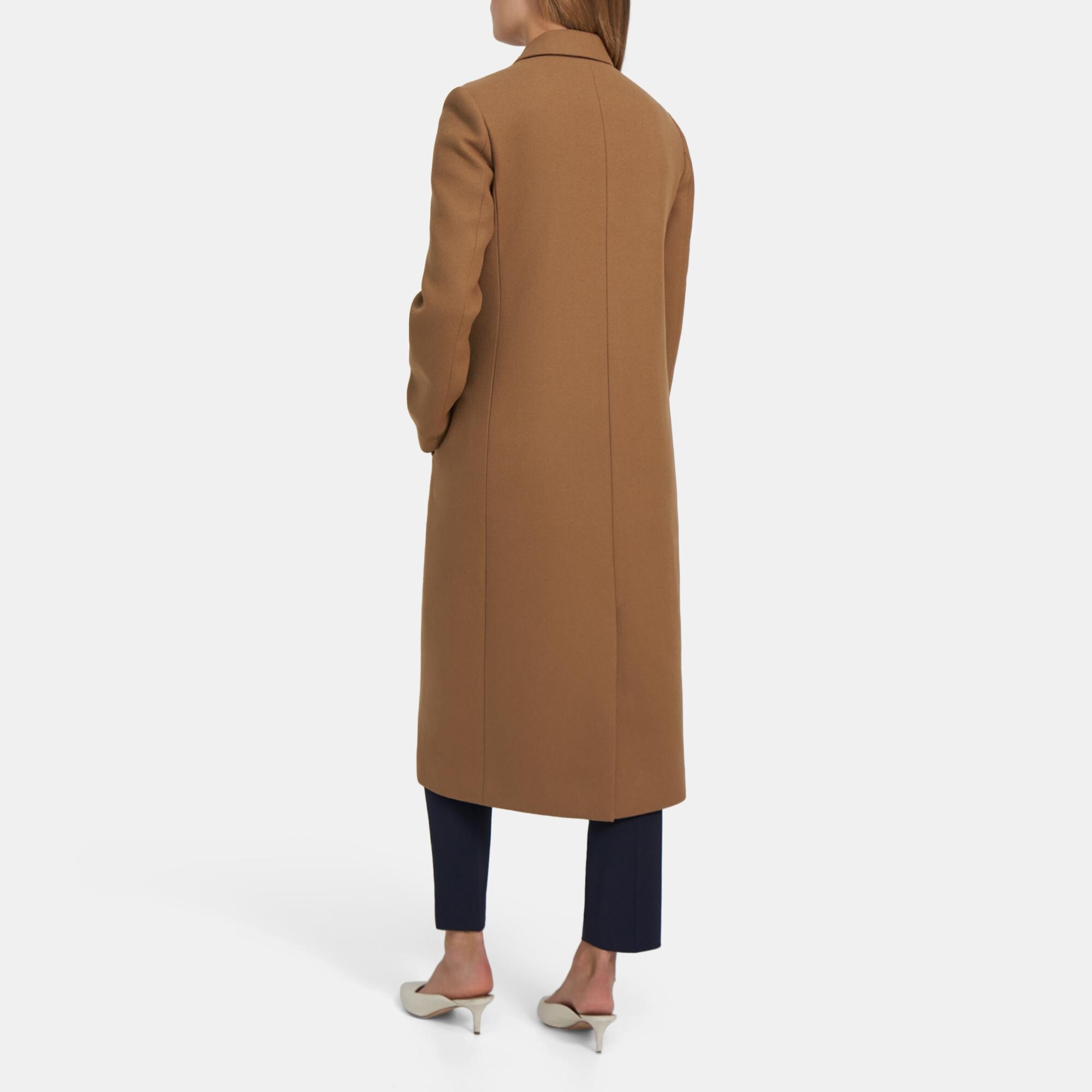 Wool Twill City Coat | Theory