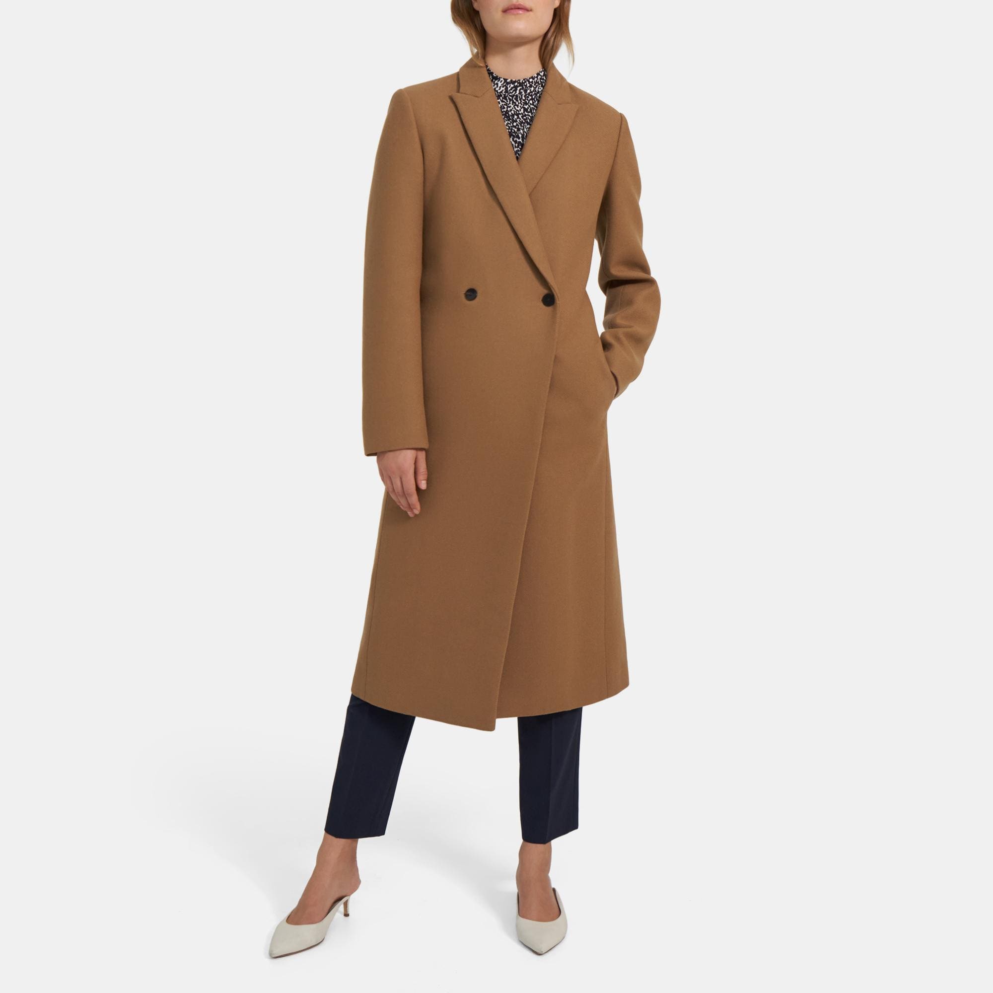 Theory wool 2025 coat sale