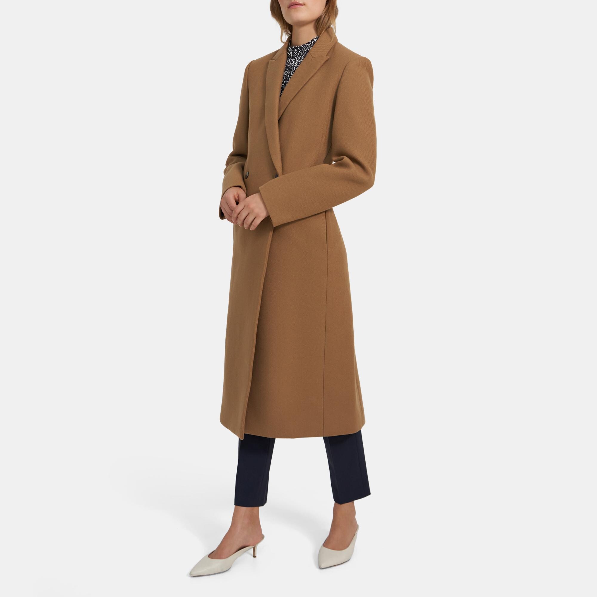 Wool Twill City Coat Theory