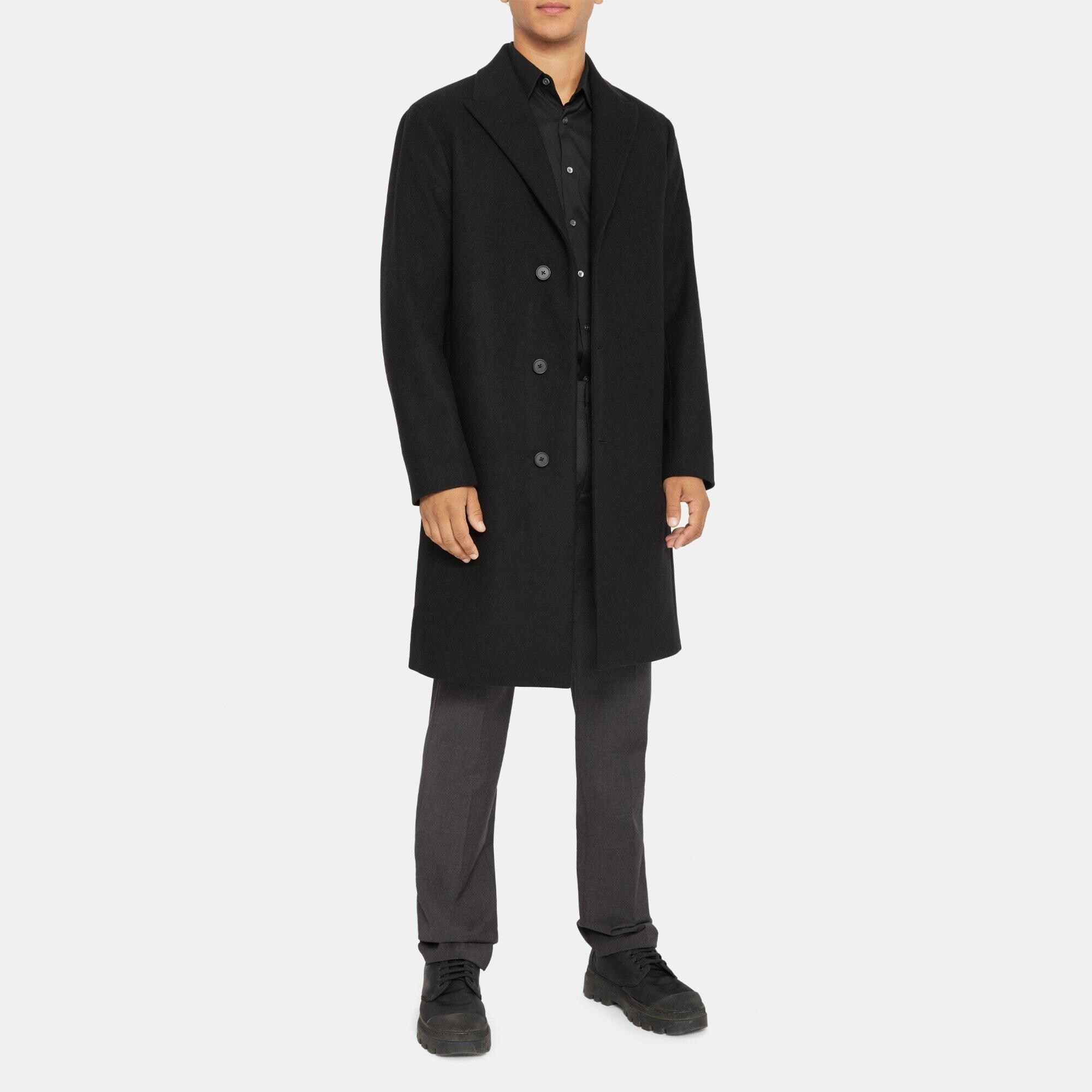 Tailored Coat in Wool Melton