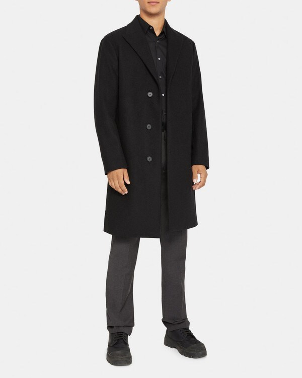띠어리 Theory Tailored Coat in Wool Melton,BLACK