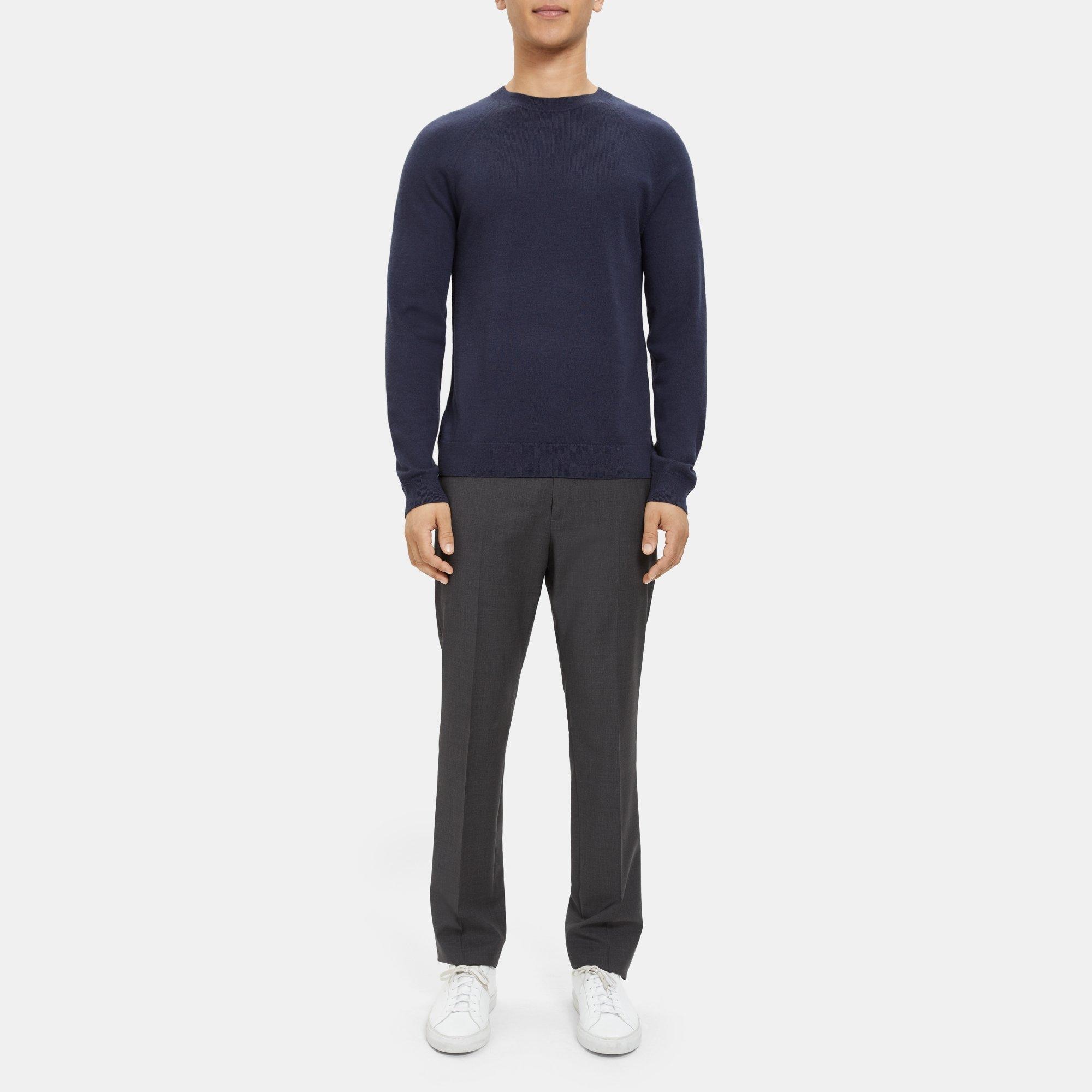 띠어리 Theory Crewneck Sweater in Merino Wool,BALTIC