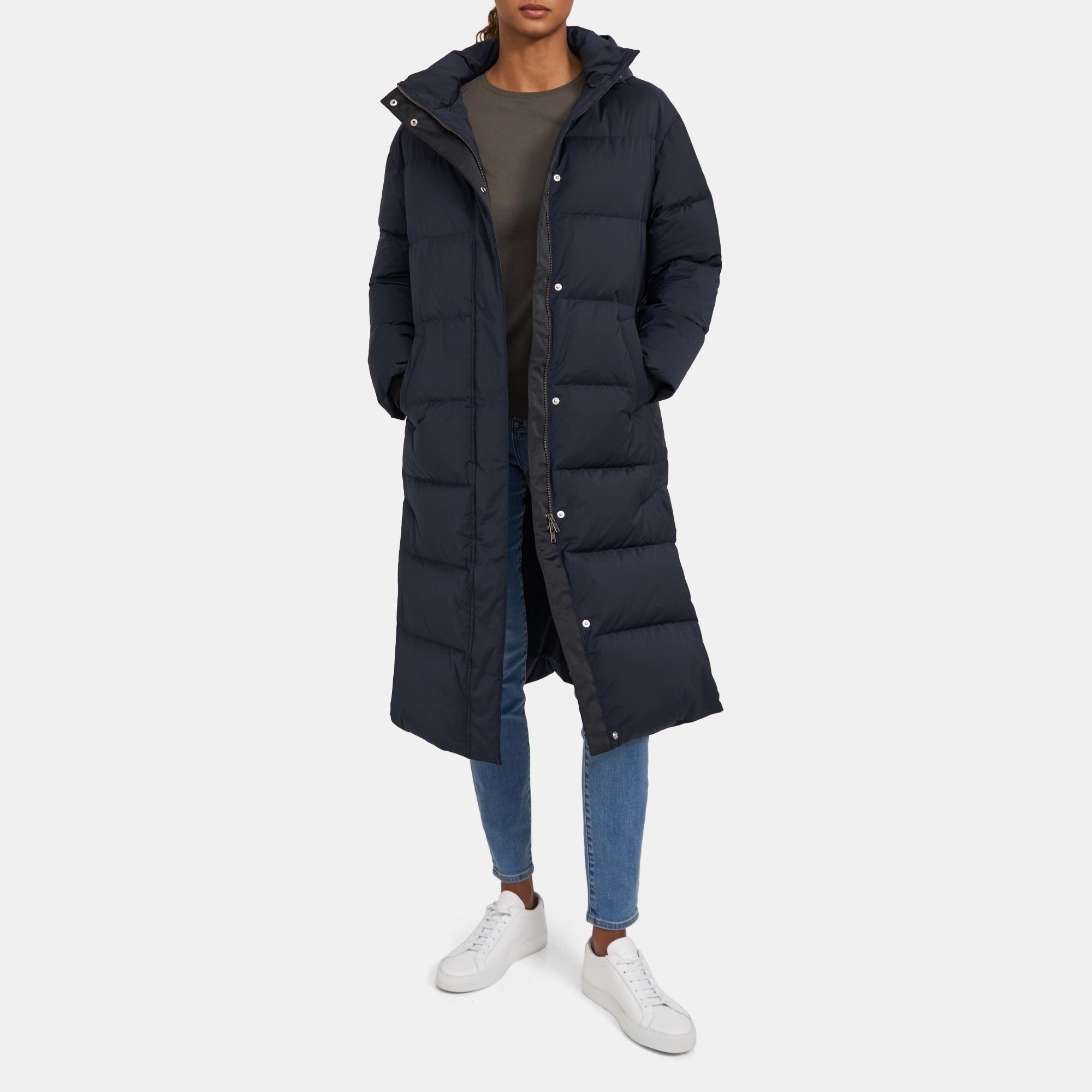 Theory solid store puffer coat