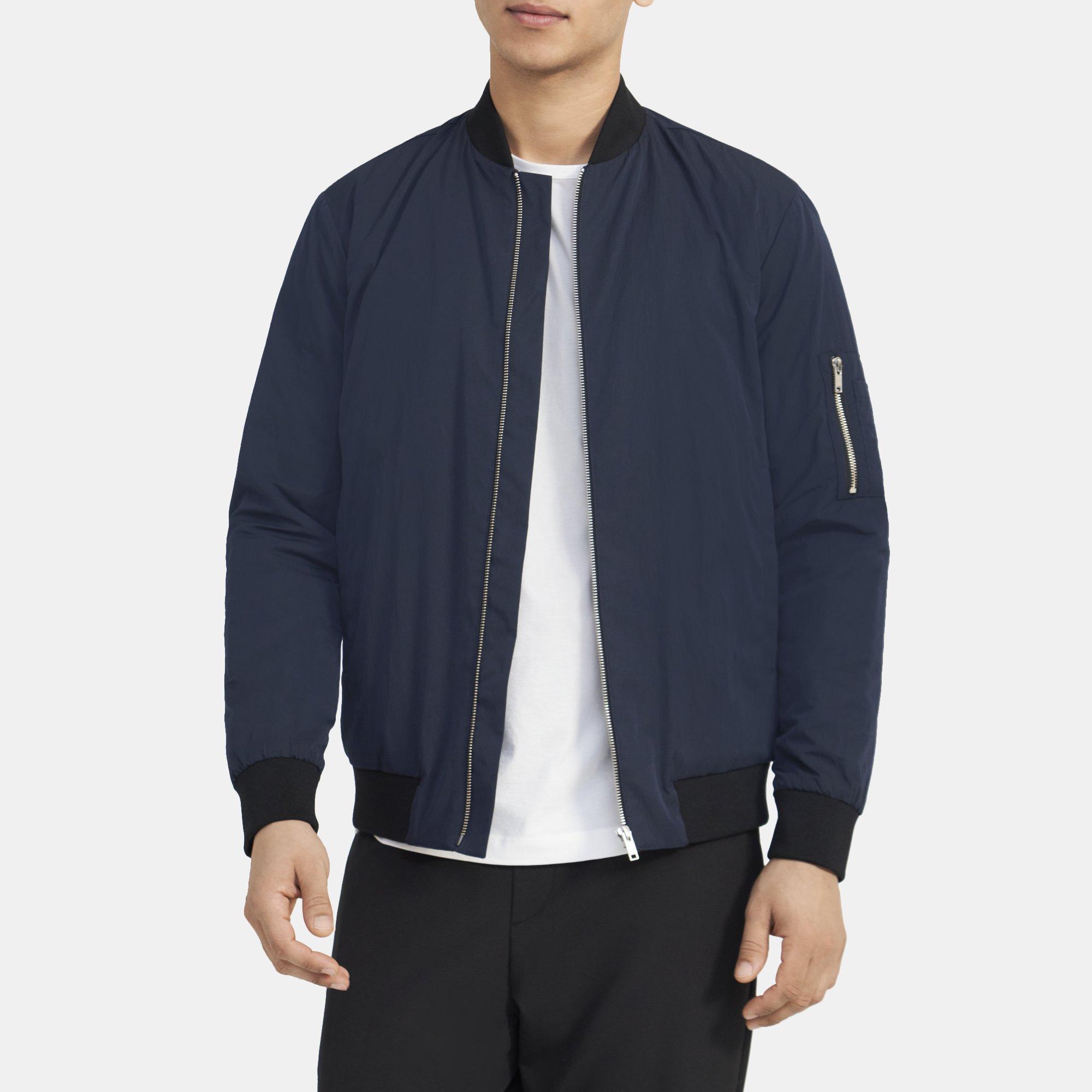 Theory Bomber Jacket in Tech Poly