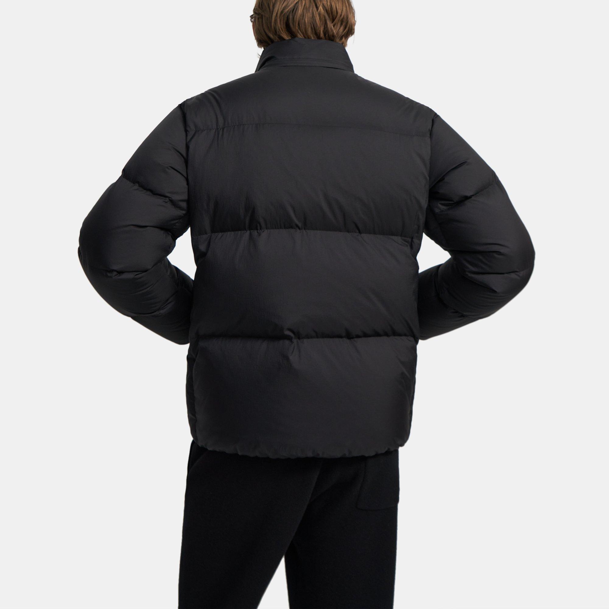 Washed Nylon Puffer Jacket | Theory