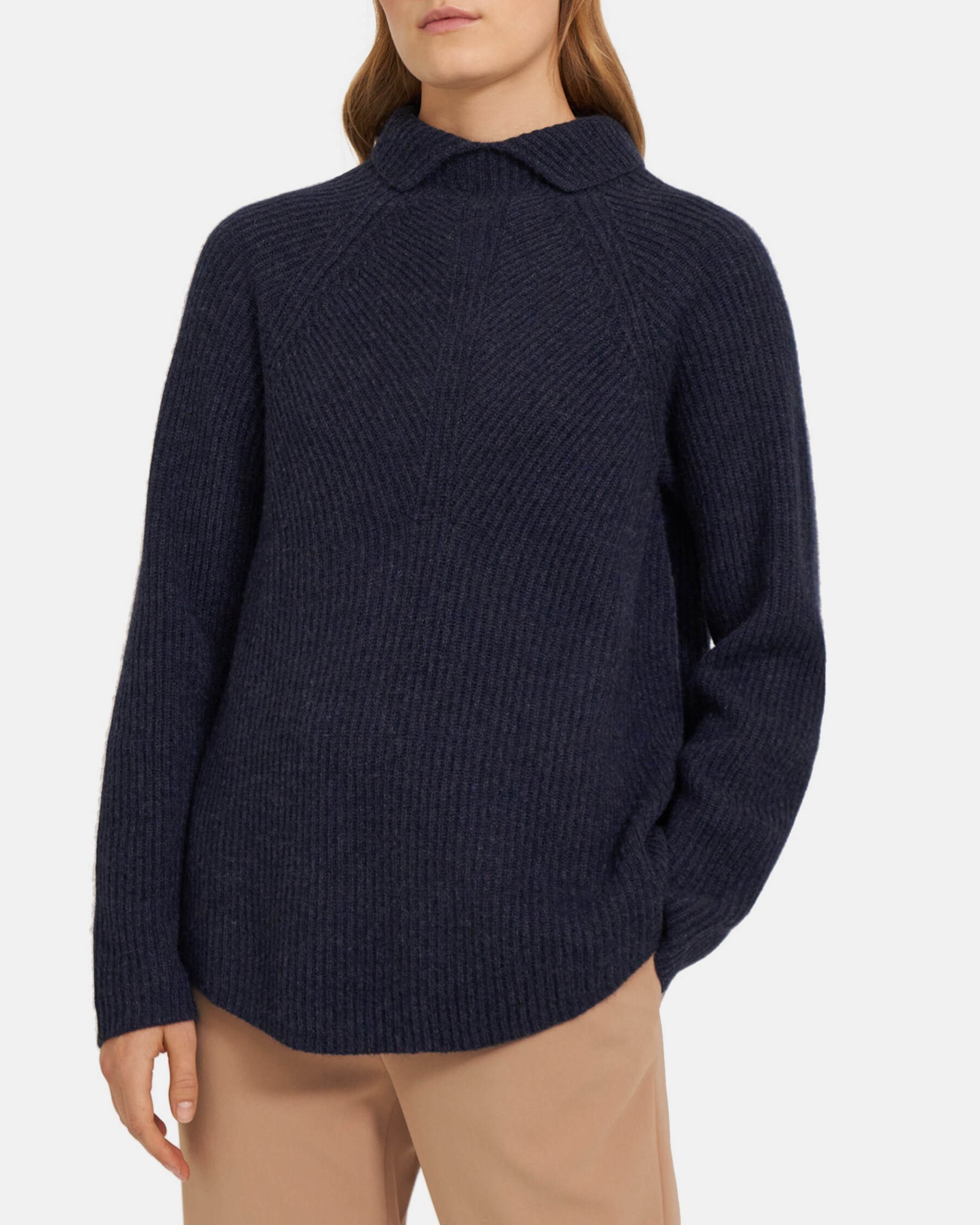 Ribbed Turtleneck in Cashmere