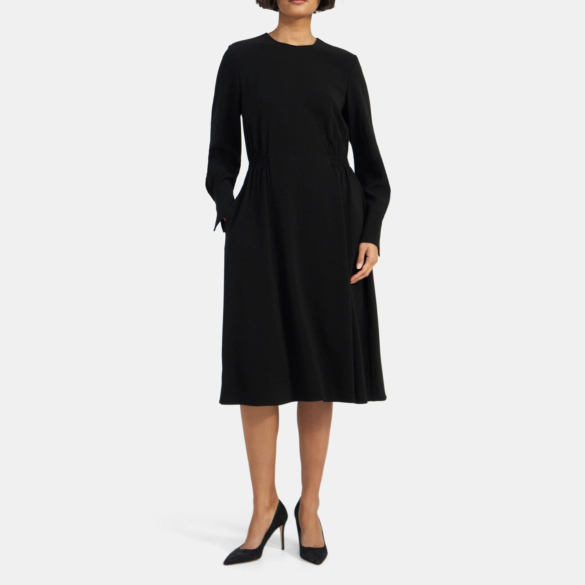 Crepe Lucillia Dress | Theory Outlet