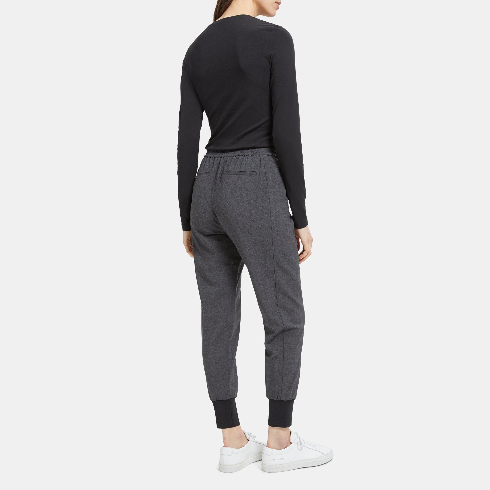 Sevona Stretch Wool Jogger Pant | Theory Outlet