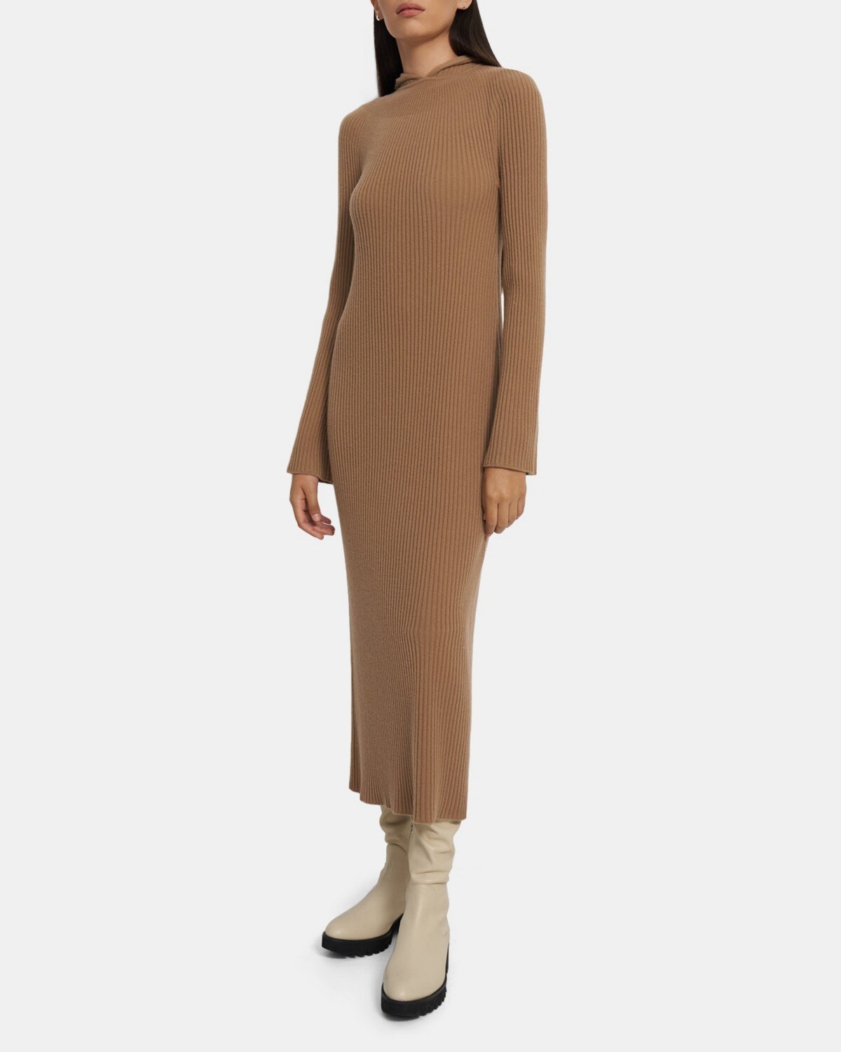 Theory Dress in Felted Wool-Cashmere