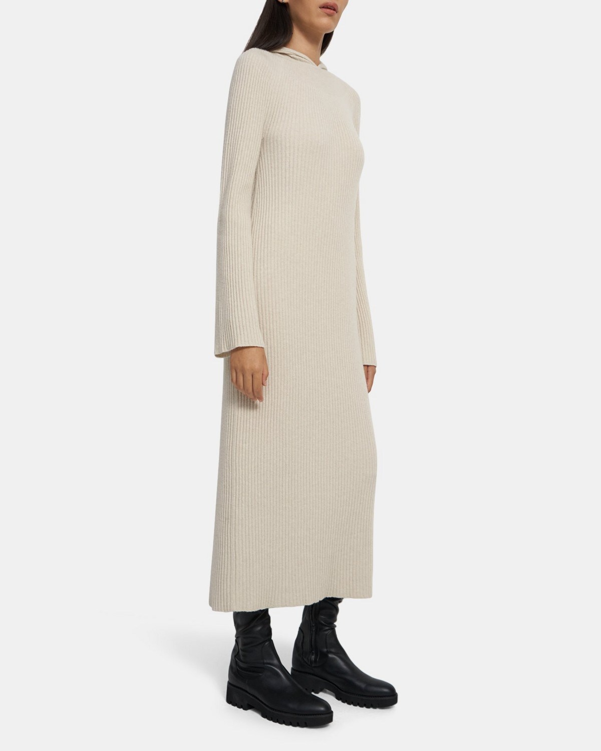 Theory Dress in Felted Wool-Cashmere