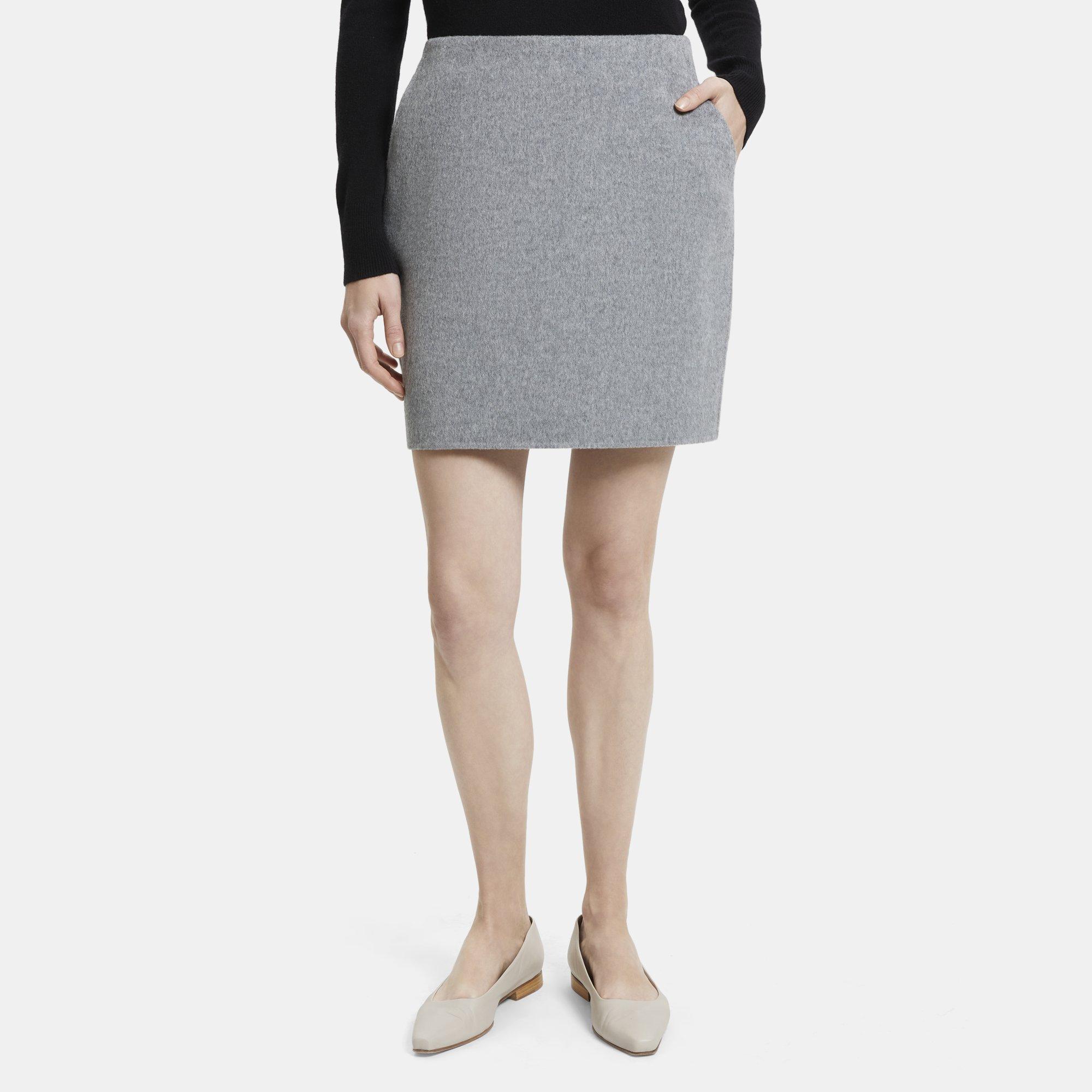 高品質の人気 新品未使用 theory Mini wool skirt skirt - www