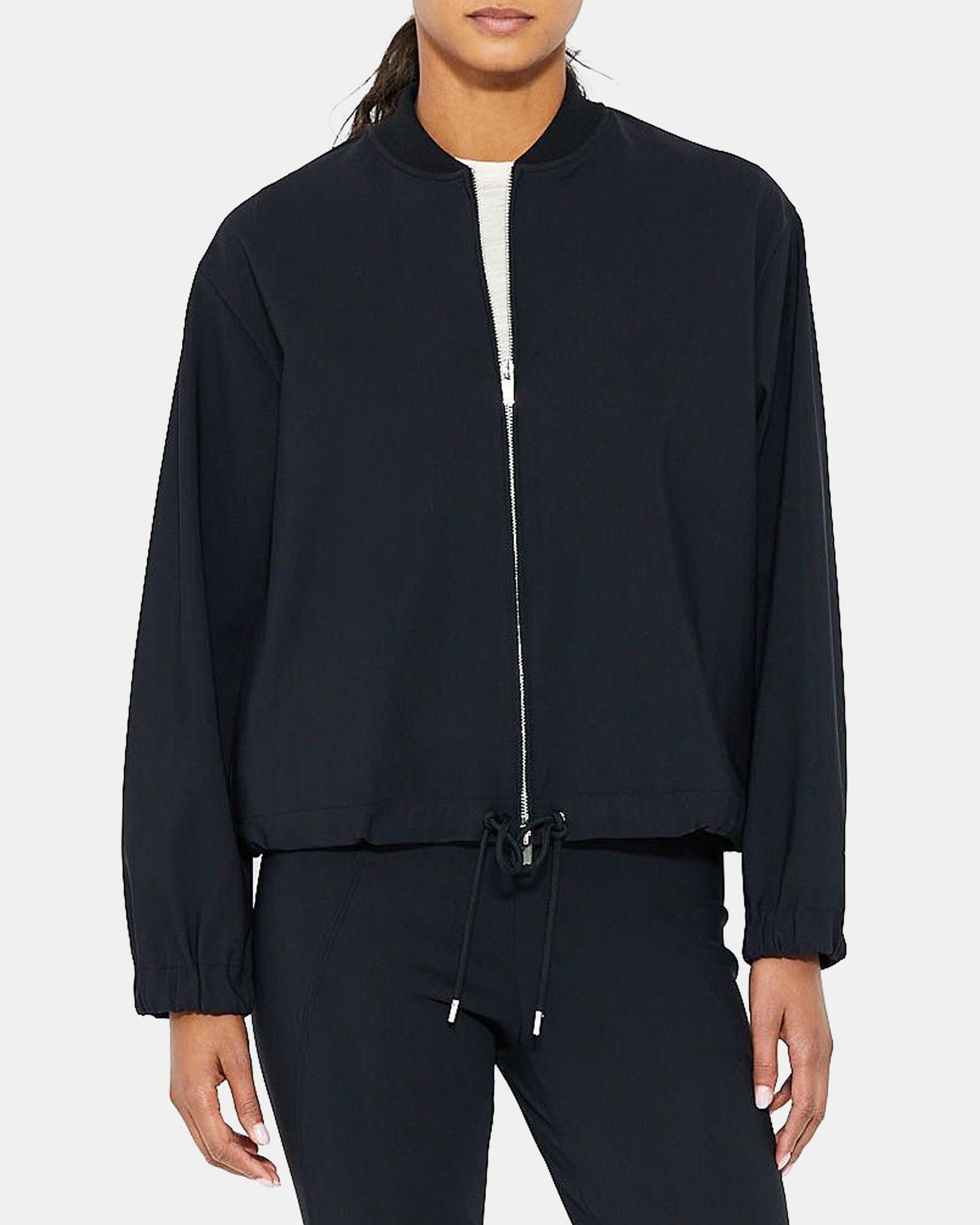 Cropped Anorak in Performance Knit