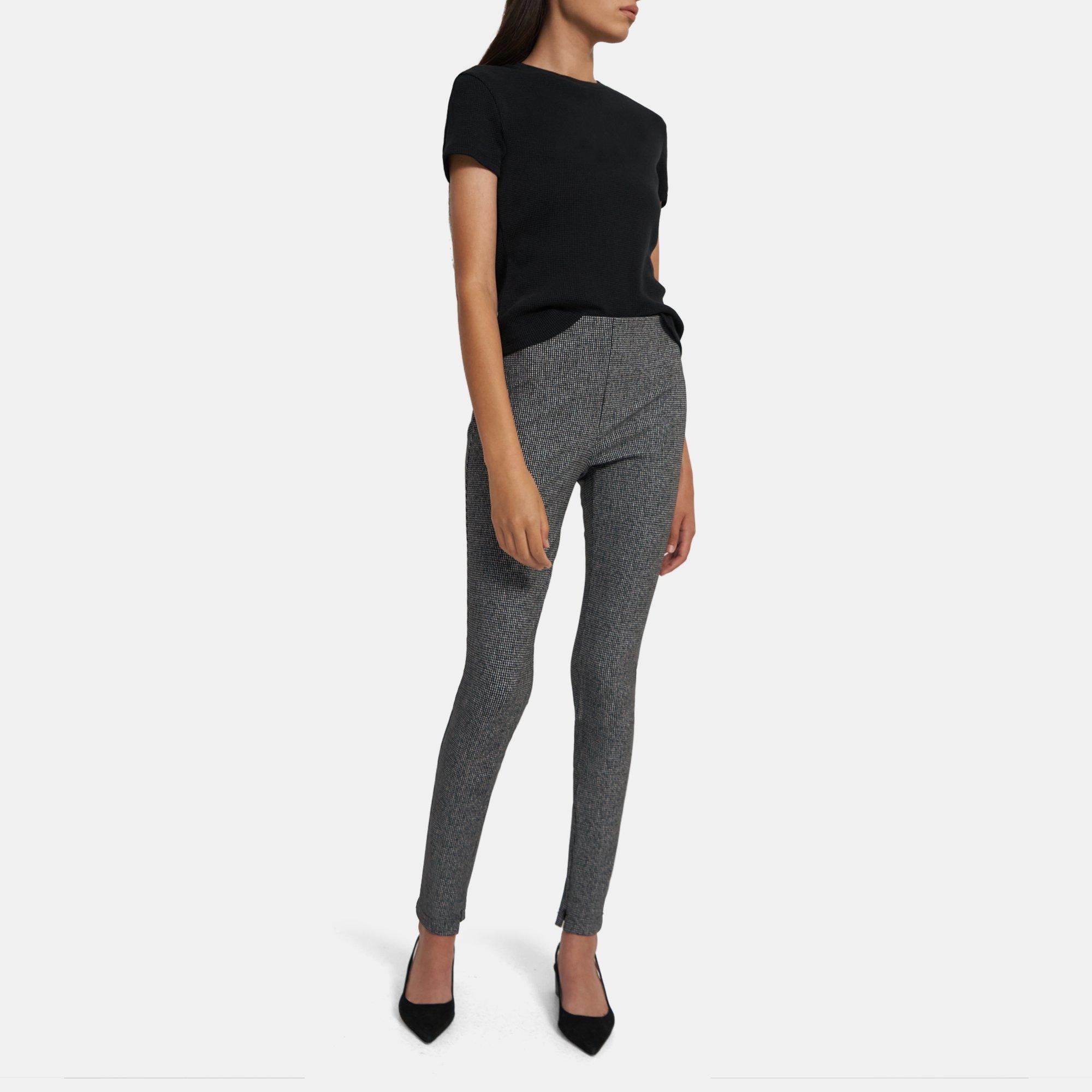 Theory Skinny Legging in Houndstooth Ponte