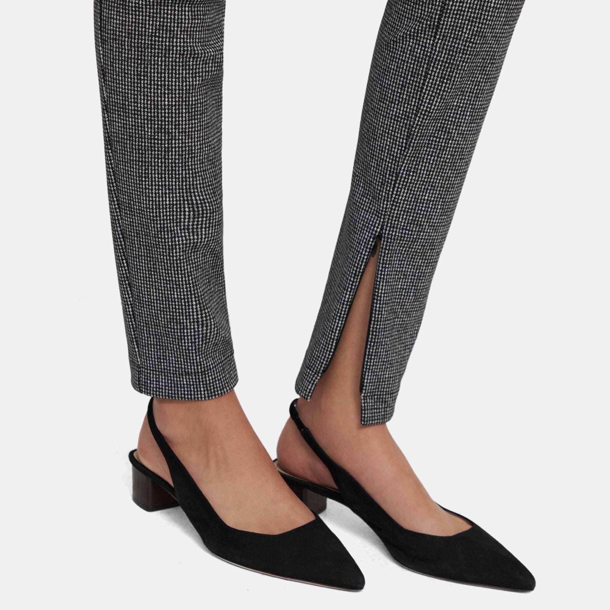 Houndstooth Ponte Skinny Legging | Theory Outlet