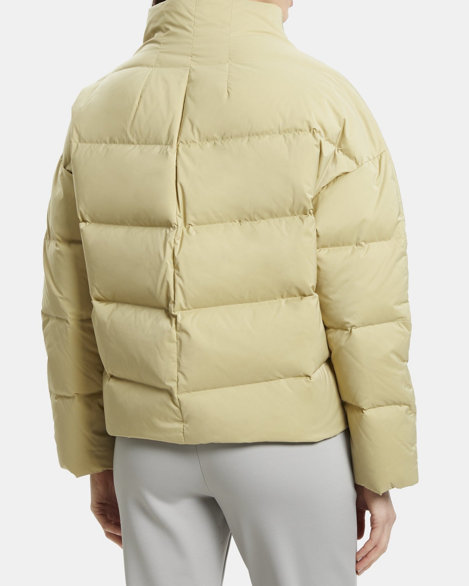 City Poly High-Collar Puffer Coat | Theory Outlet