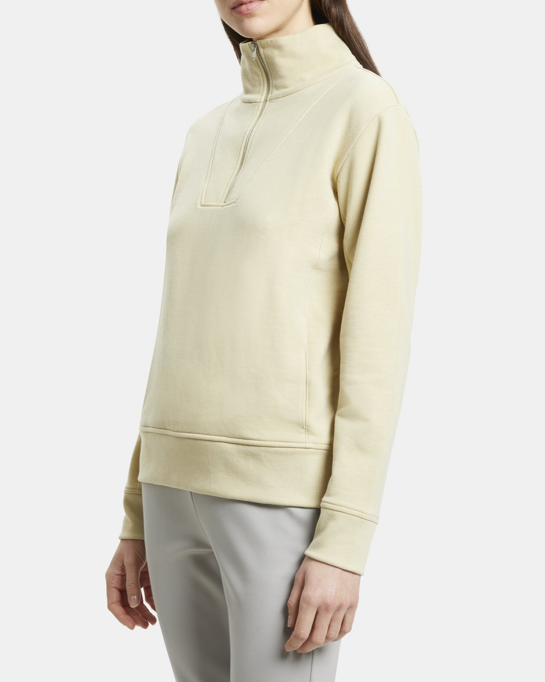 Half-Zip Sweatshirt in Cloud Fleece