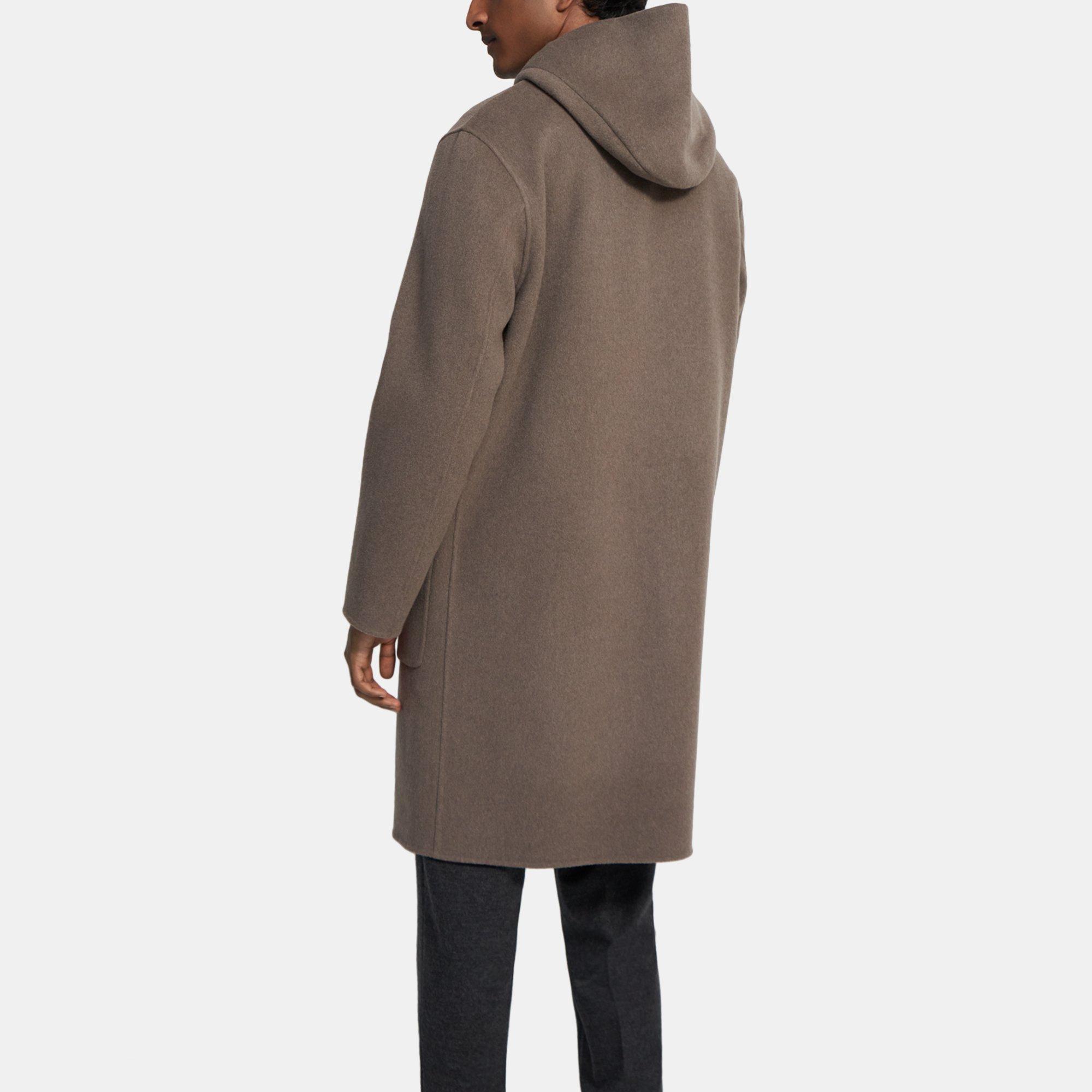 Doubleface Wool Cashmere Hooded Coat