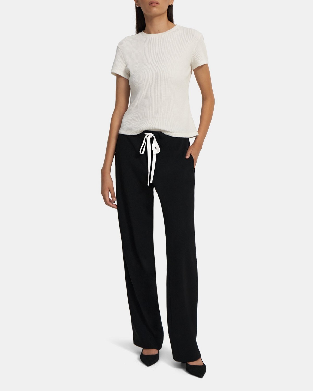 Crepe Pull-On Pant | Theory