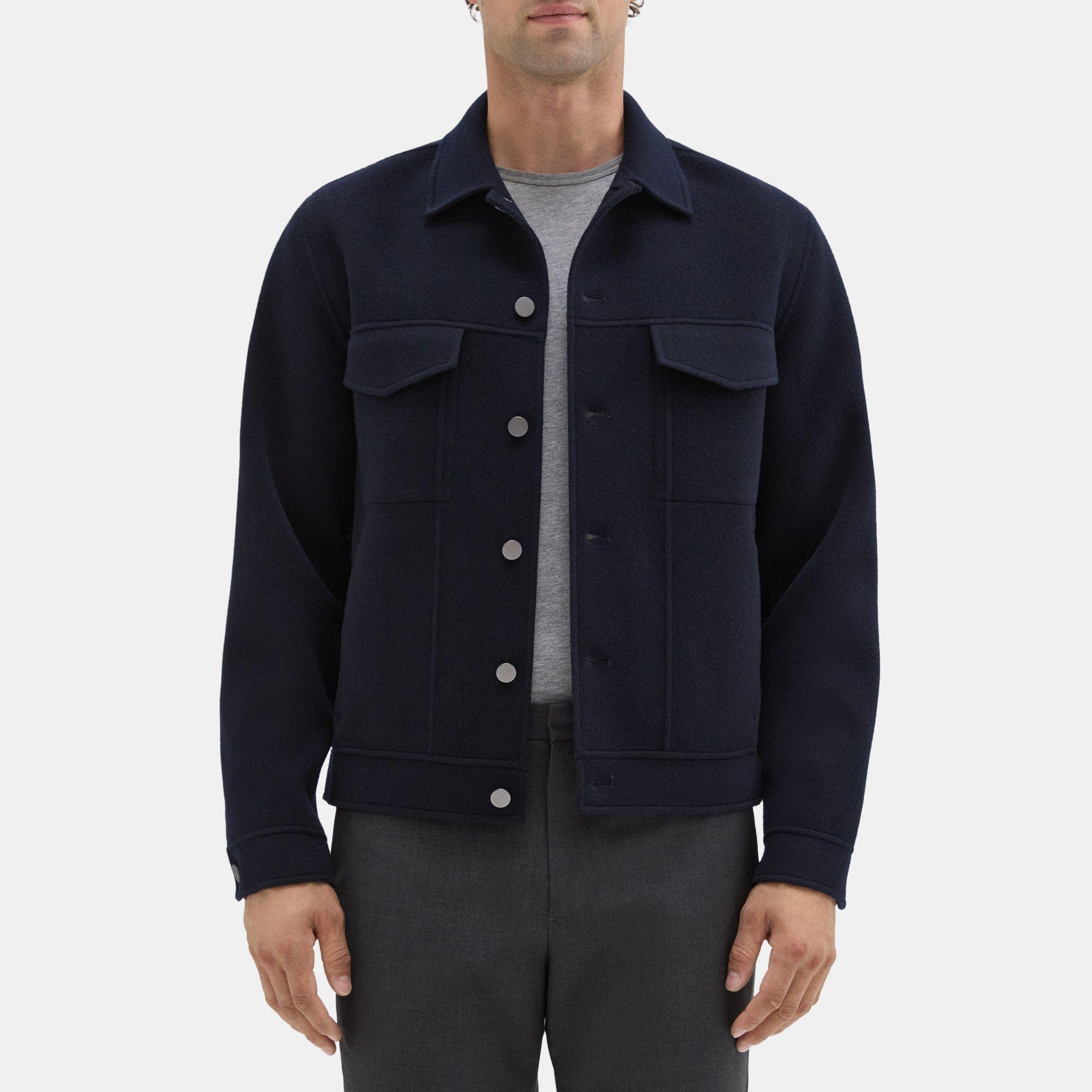 Wool-Cashmere Trucker Jacket | Theory Outlet