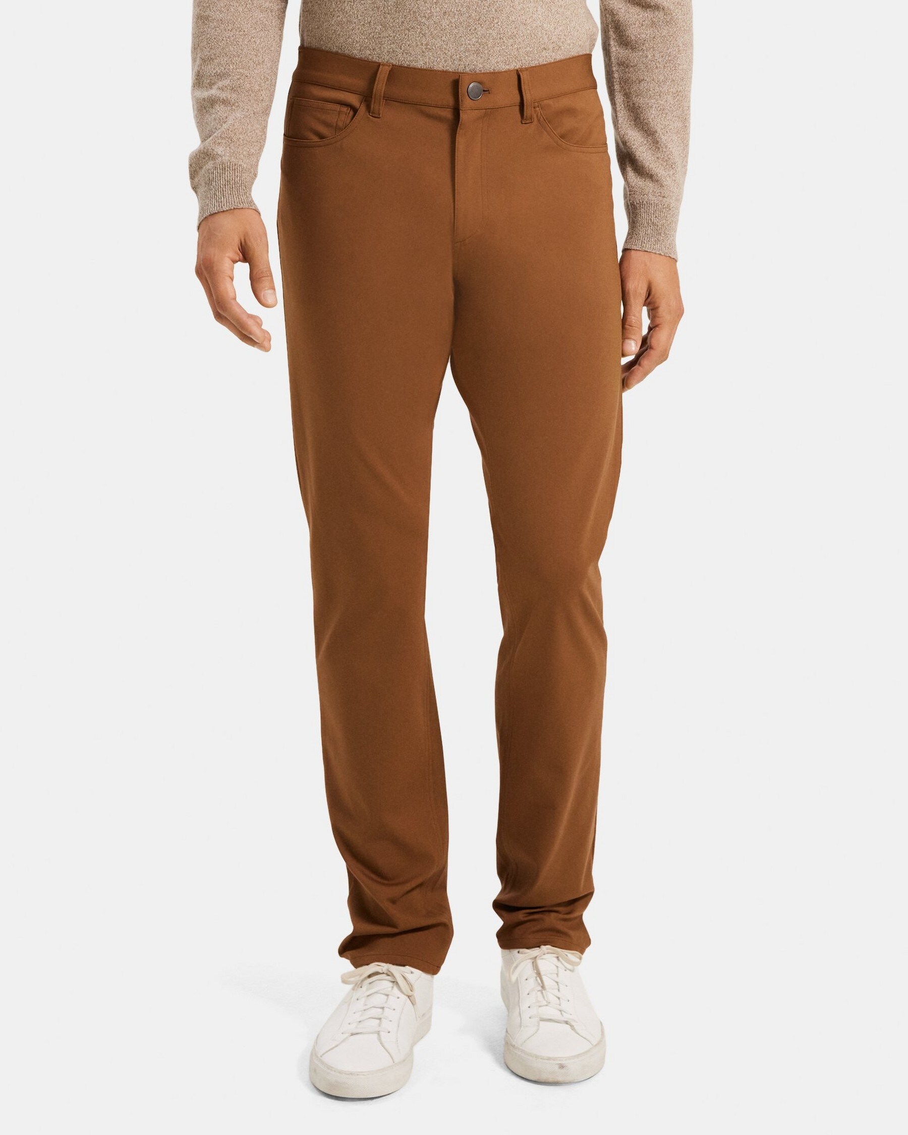 Theory Slim-Fit Five-Pocket Pant in Tech Ponte