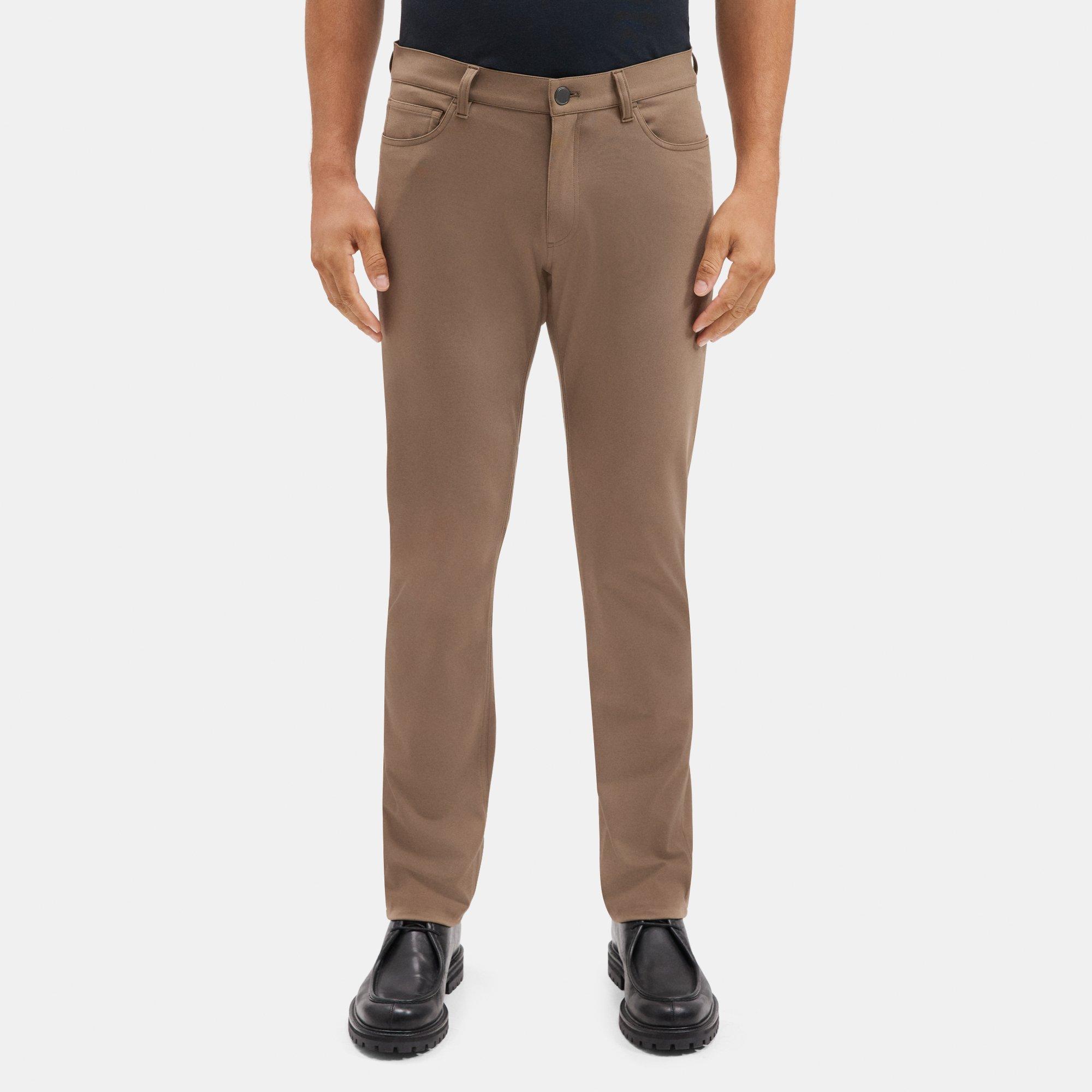 띠어리 Theory Slim-Fit Five-Pocket Pant in Tech Ponte,FAWN