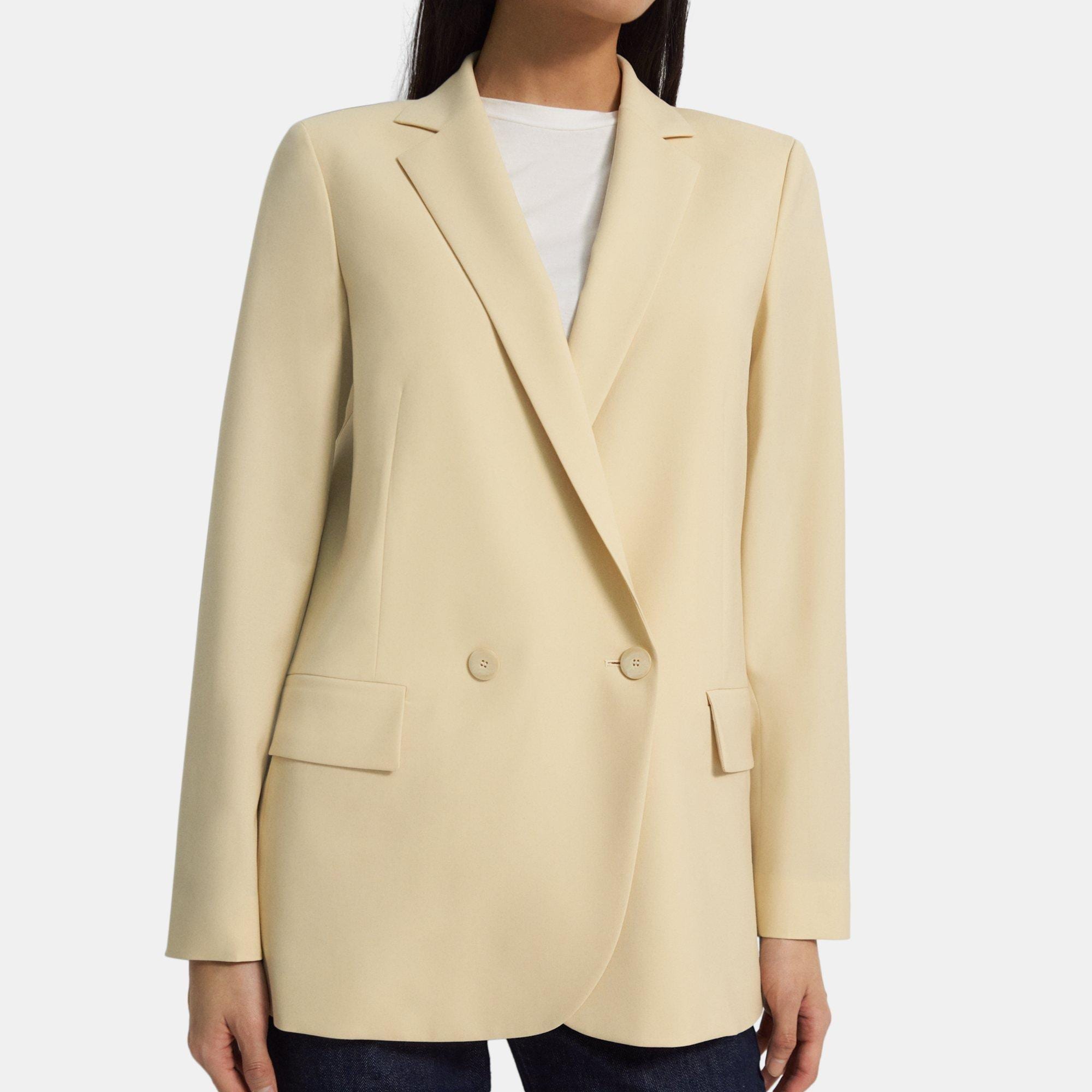 Stretch Wool Oversized Blazer | Theory Outlet