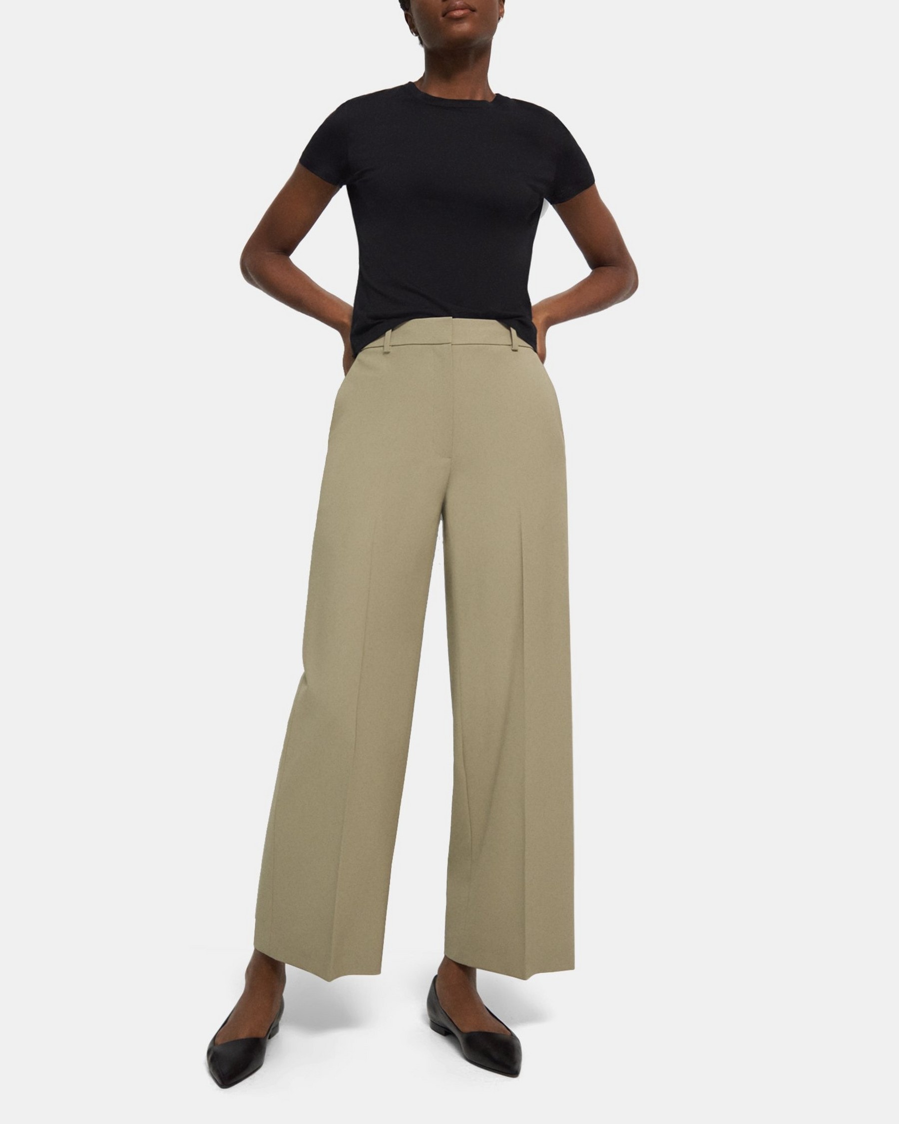 Theory Relaxed Pant in Stretch Wool