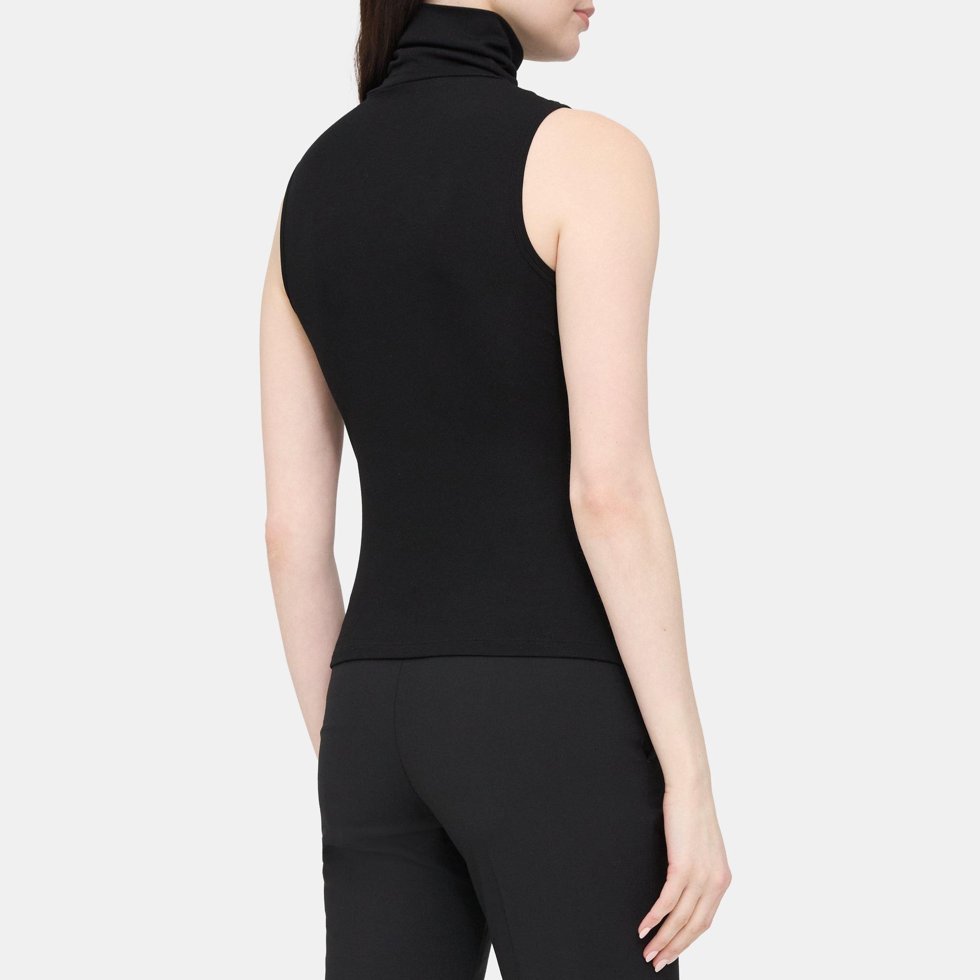 C'EST MOI Seamless Rib Sleeveless Turtleneck Top – 27 Boutique