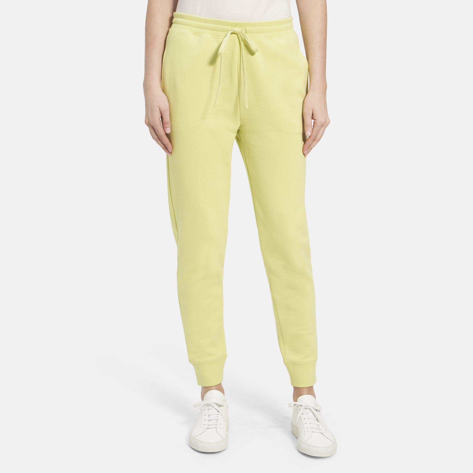 띠어리 Theory Jogger Pant in Cotton Terry,KEY LIME