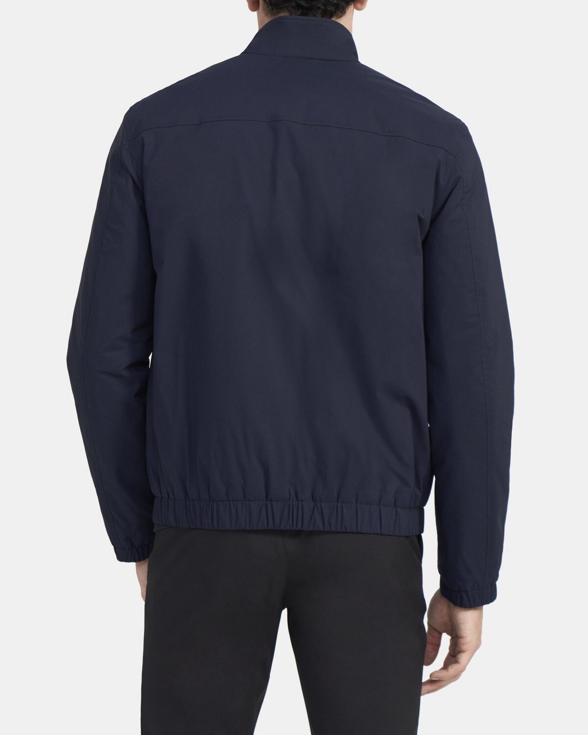 Zip Jacket in Tech Cotton-Blend