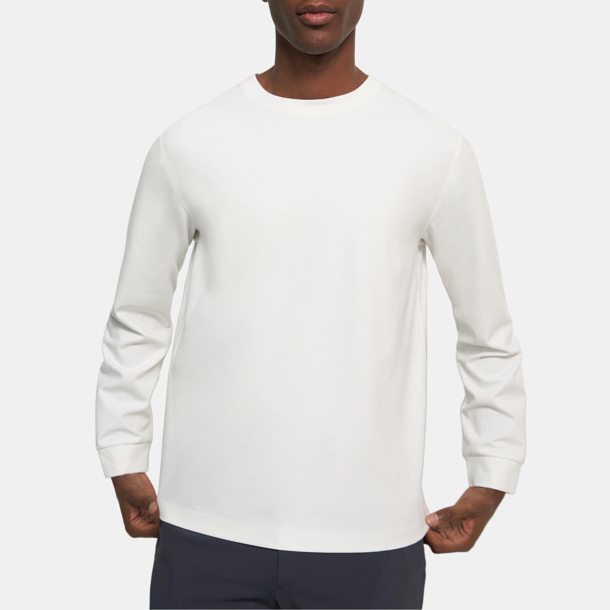 띠어리 Theory Long-Sleeve Tee in Stretch Jersey,WHITE