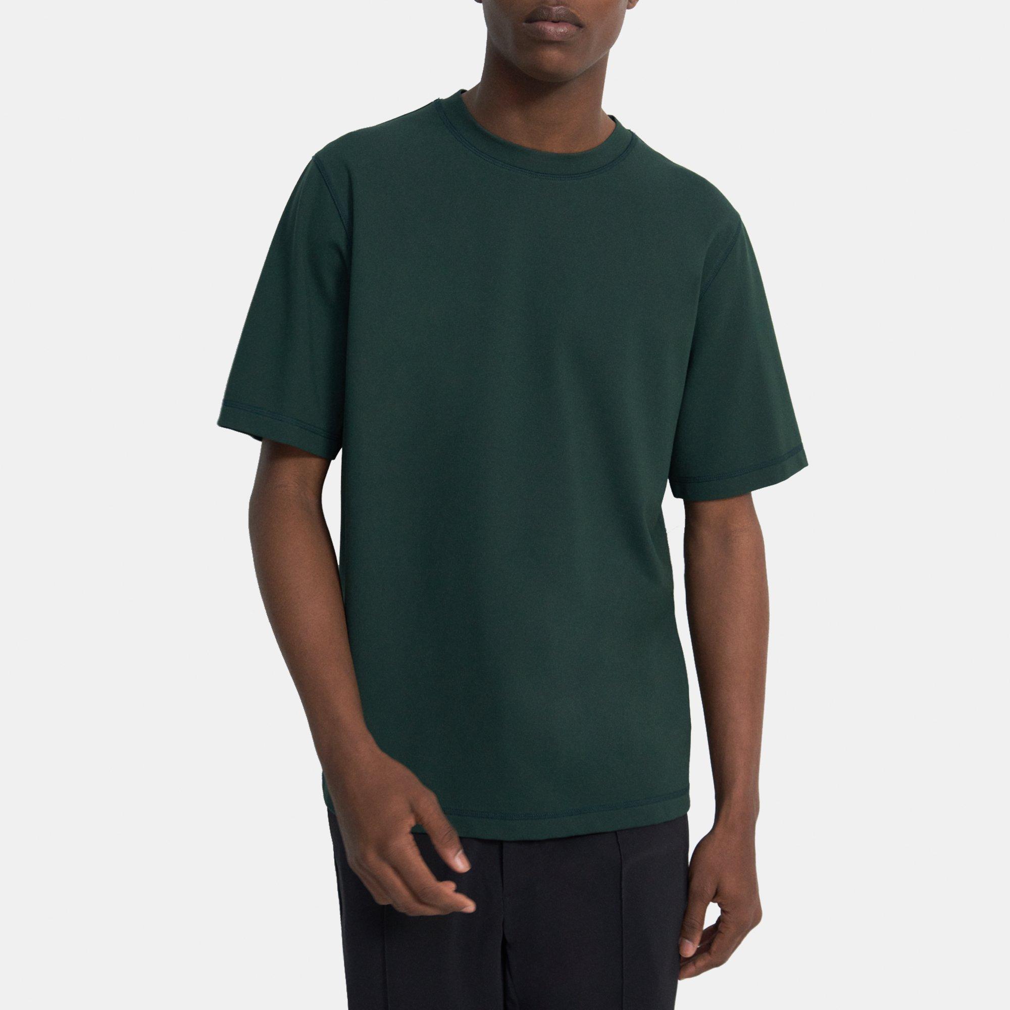 띠어리 Theory Short-Sleeve Tee in Stretch Jersey,PINE