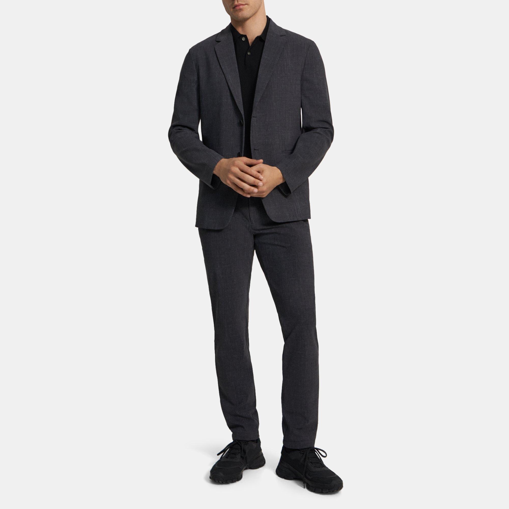 띠어리 Theory Unstructured Suit Jacket in Performance Knit,GREY MELANGE