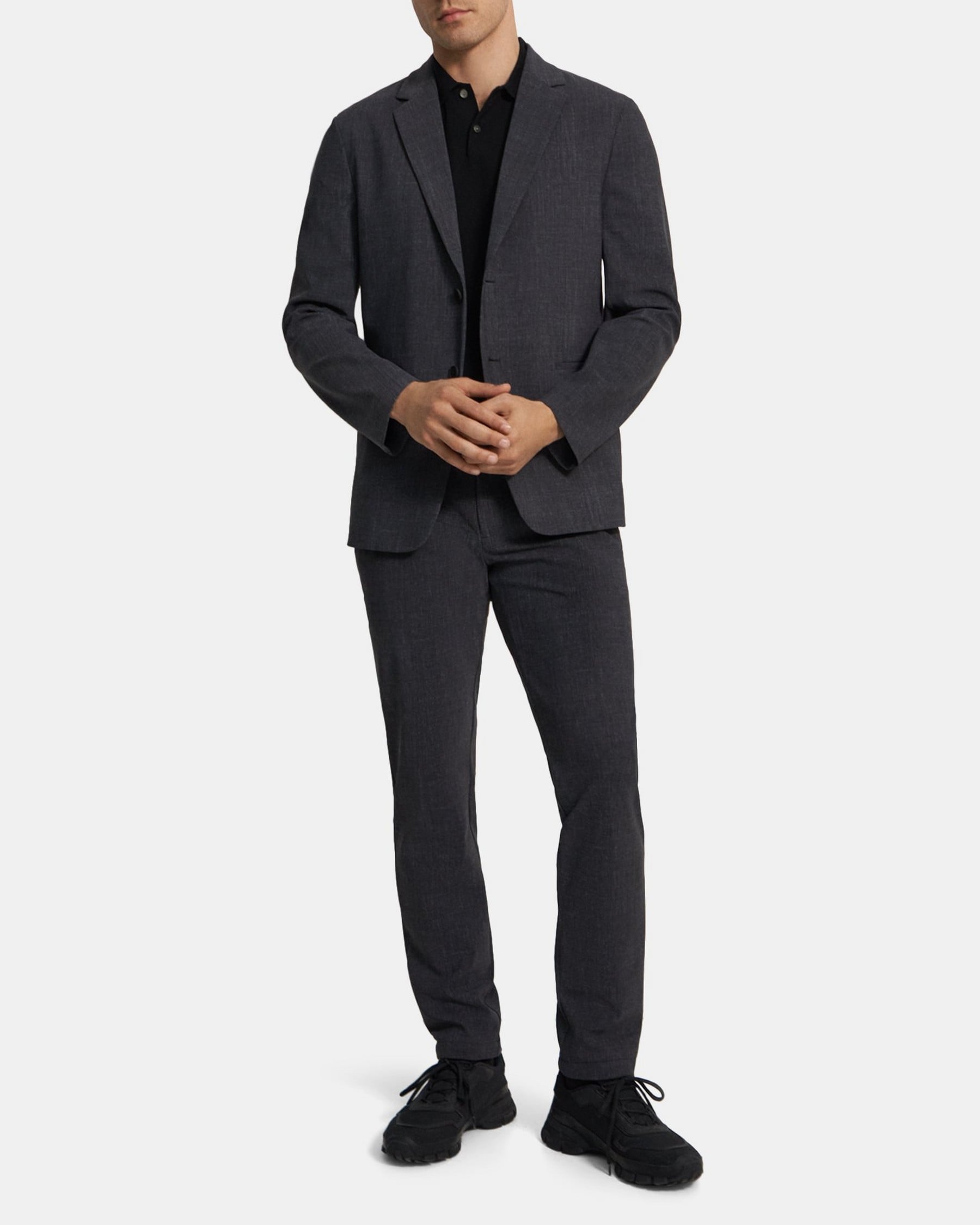 띠어리 Theory Unstructured Suit Jacket in Performance Knit,GREY MELANGE