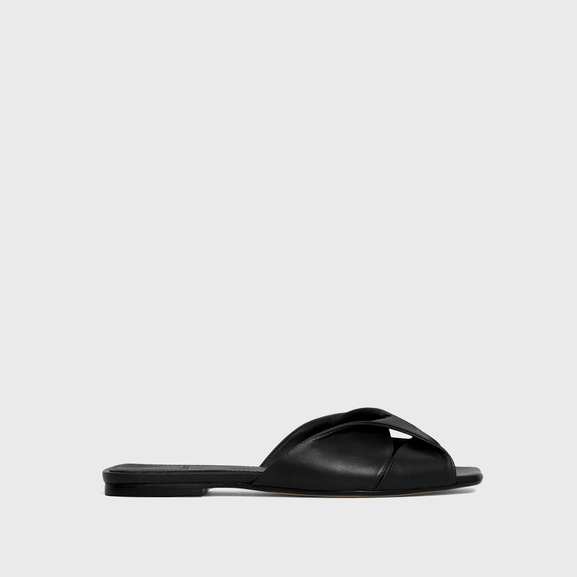 Theory Twisted Sandal in Leather