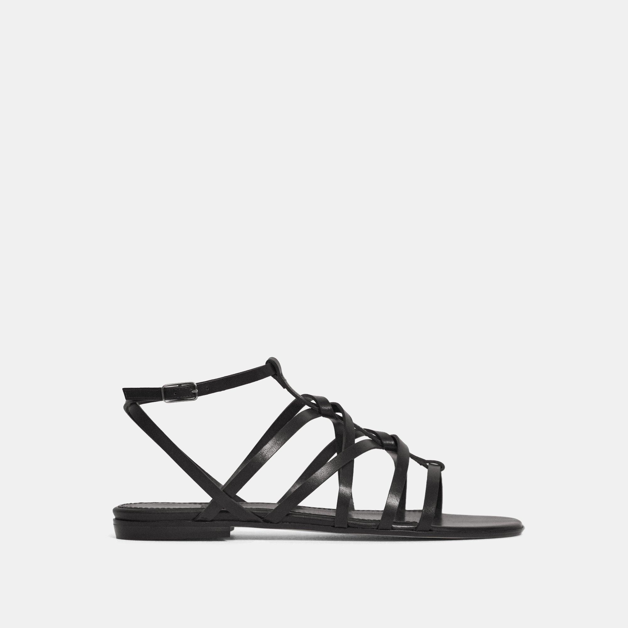 Theory Strappy Sandal in Leather