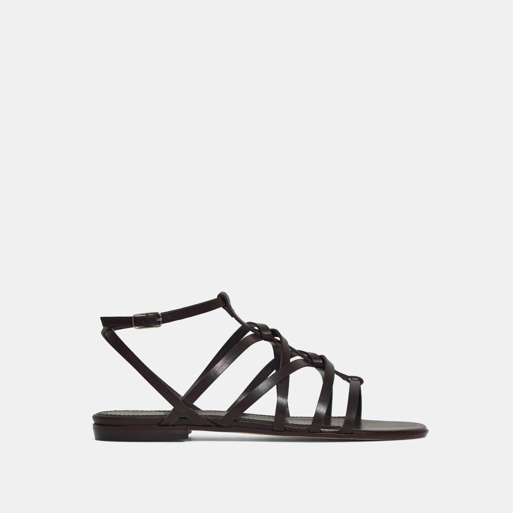 Leather Strappy Sandal | Theory Outlet