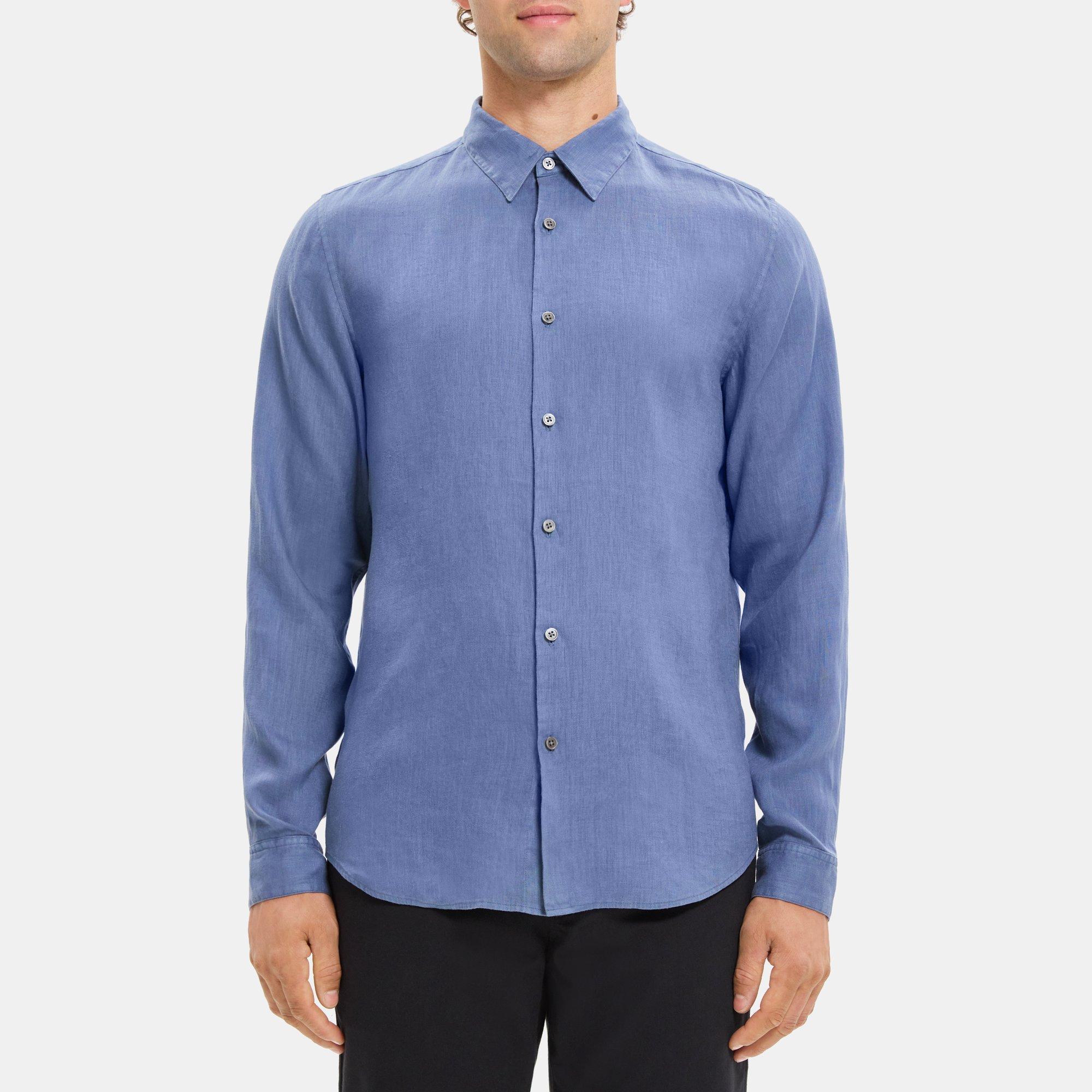 Linen Standard-Fit Shirt | Theory Outlet