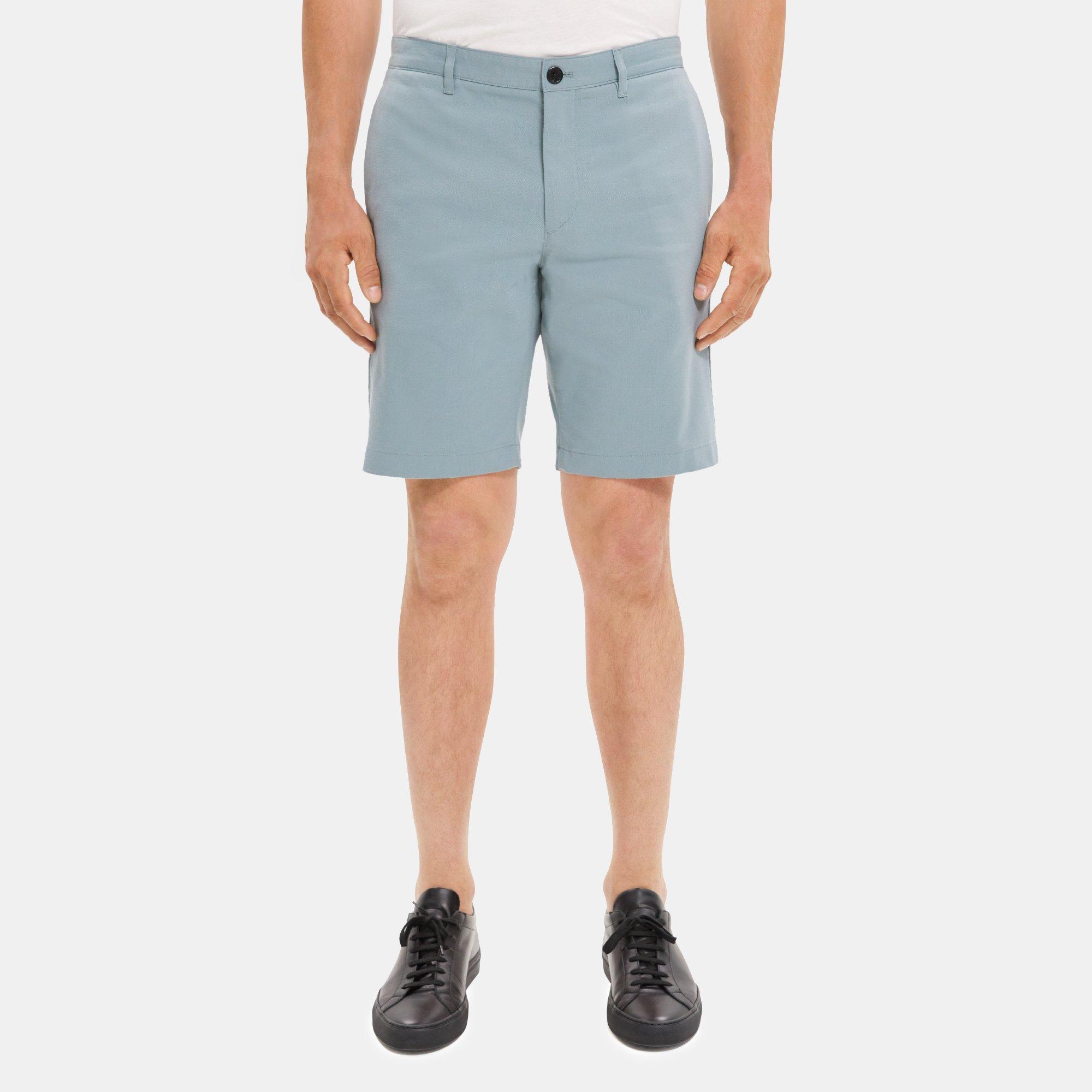 띠어리 Theory Classic-Fit Short in Cotton Twill,LIGHT LAGOON