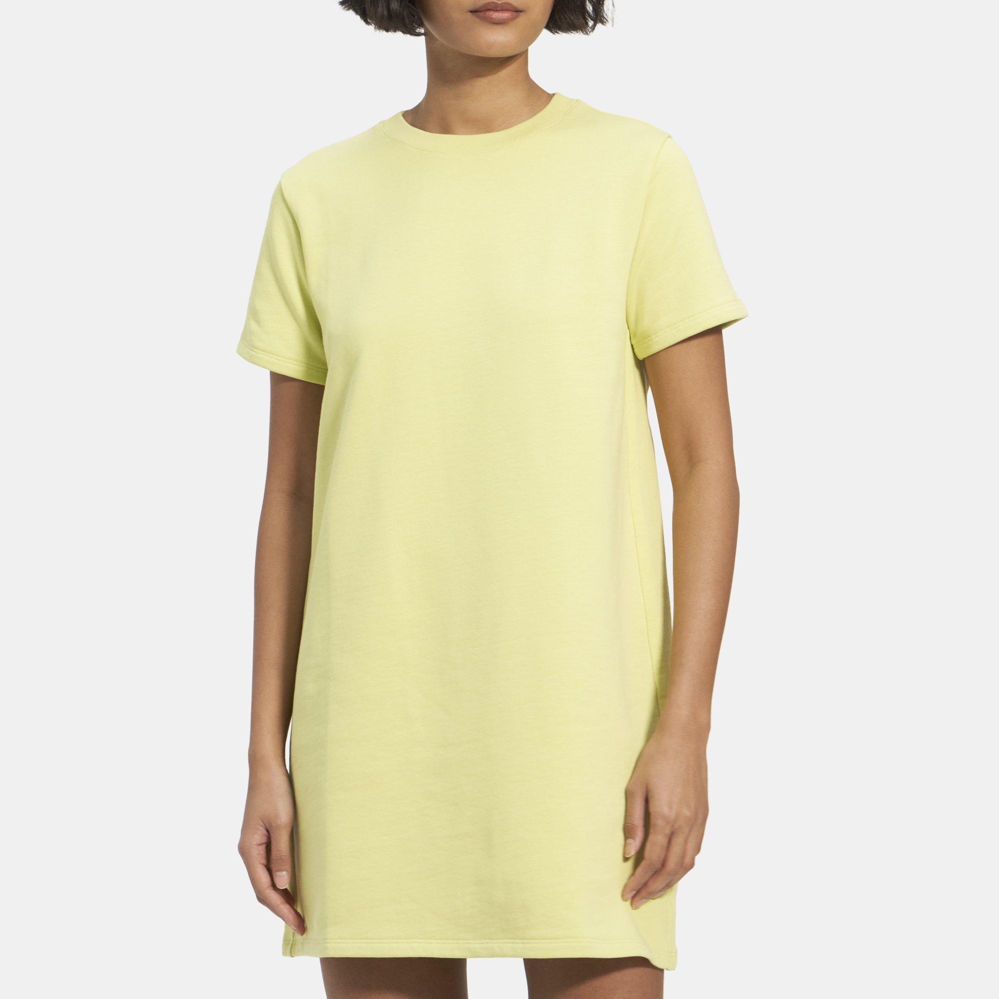 Cotton Terry T-Shirt Dress | Theory Outlet